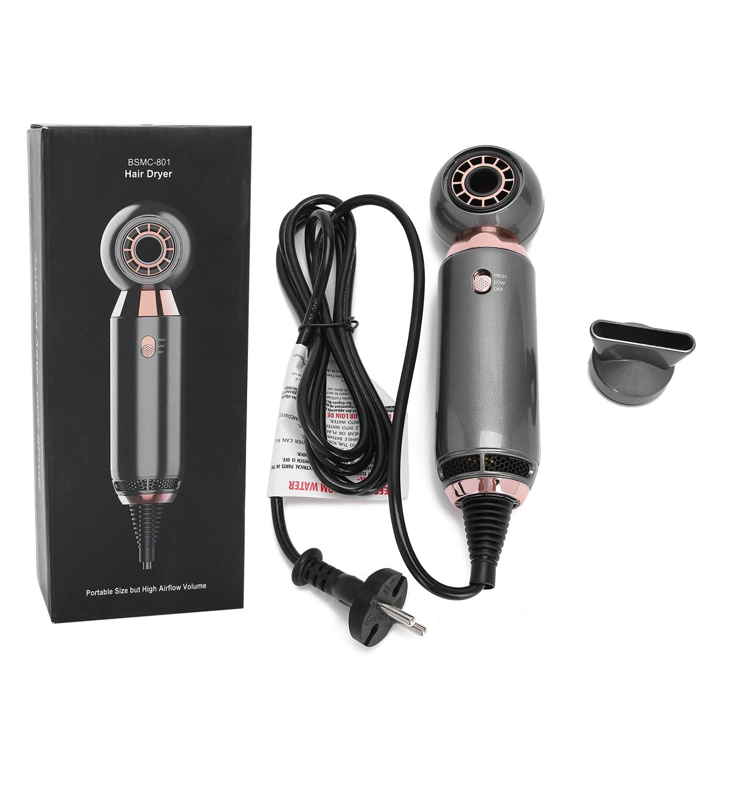 Household Electric Hair Dryer Blow Dryer Without Heat Damage Brushless Motor Adjustable Travel Portable Blow Dryer Hairdressing Tool (US Plug 110V) - Buy Online on GoSupps.com