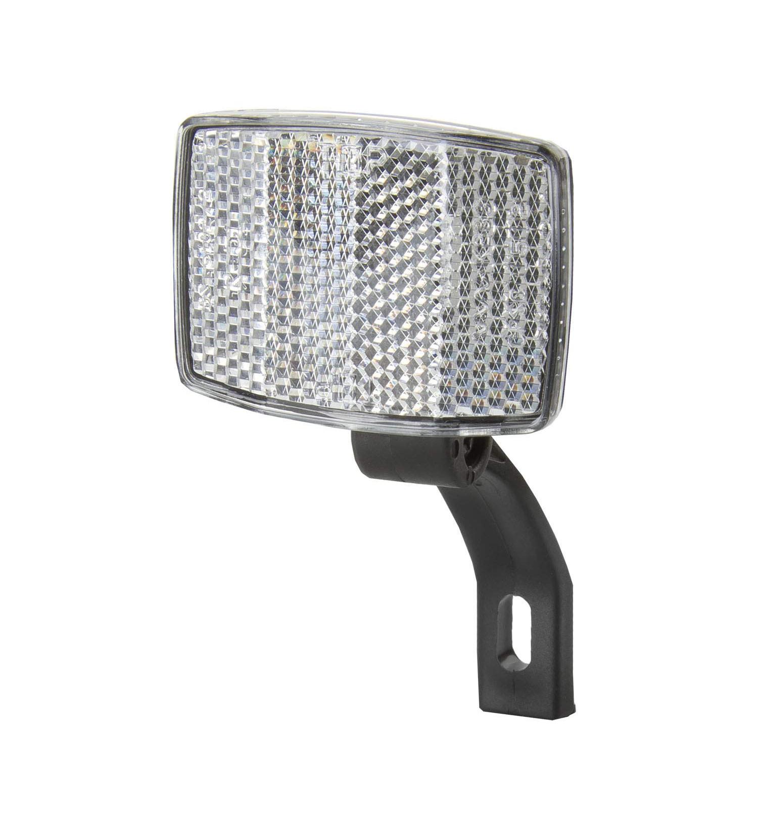 cyclingcolors Bicycle Reflector White Front Road Bike MTB Front Light with Plastic Holder