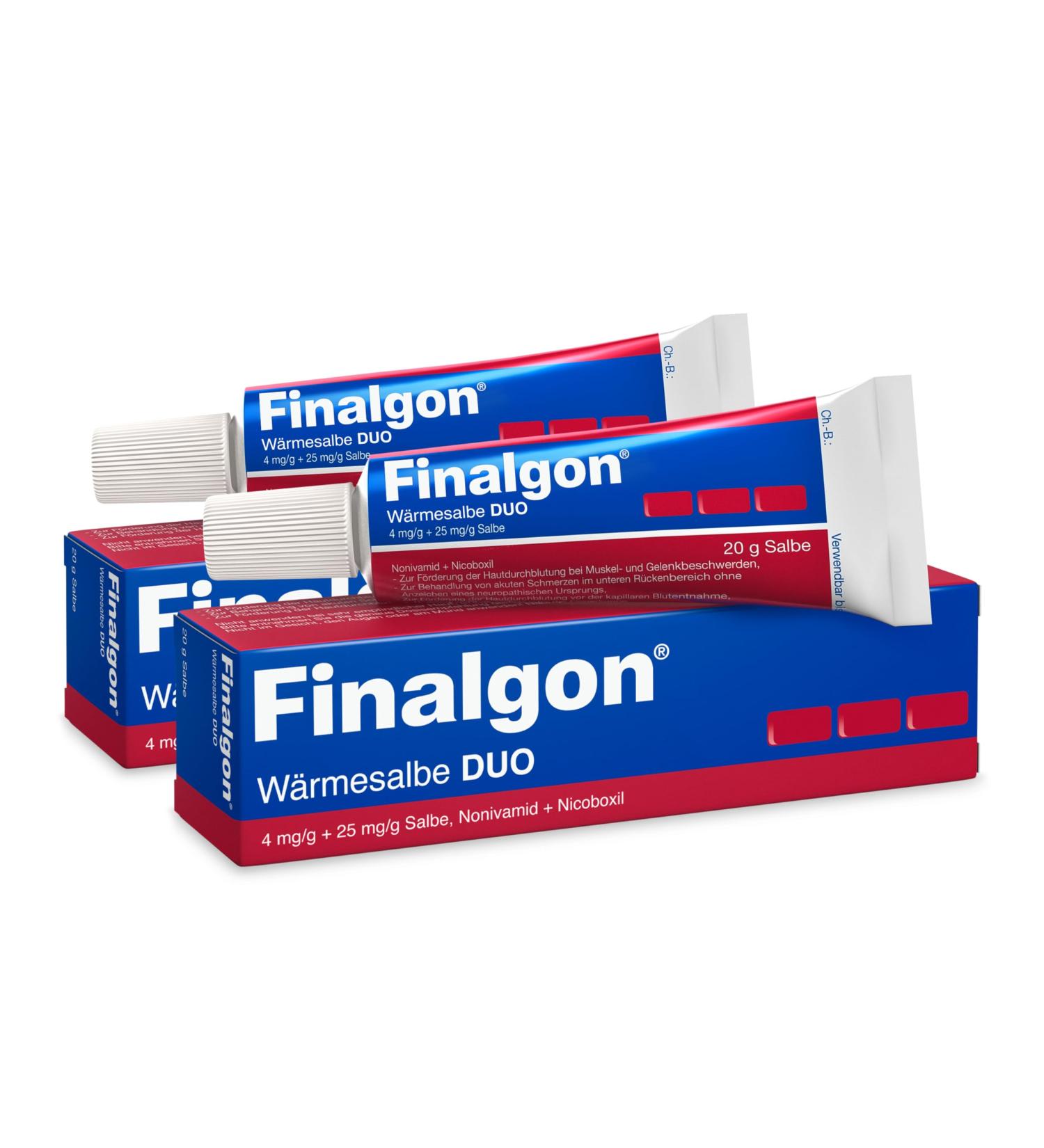 Finalgon Heat Ointment Duo Set 2x20g - Extra Strong Pain Relief for Back & Neck Tension | Immediate Circulatory Support - Buy Online on GoSupps.com