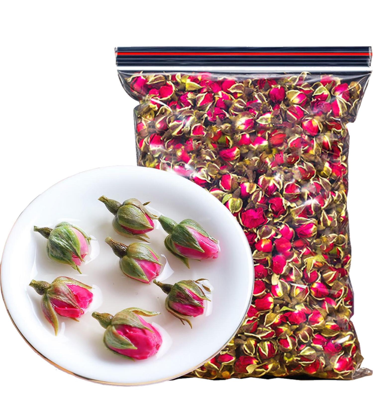 Phnom Penh Rose 250g Dried Rose Buds tea Edible Rose Tea Fragrant Dried Flowers for Tea Jams cakes desserts or other baked goods - Buy Online on GoSupps.com