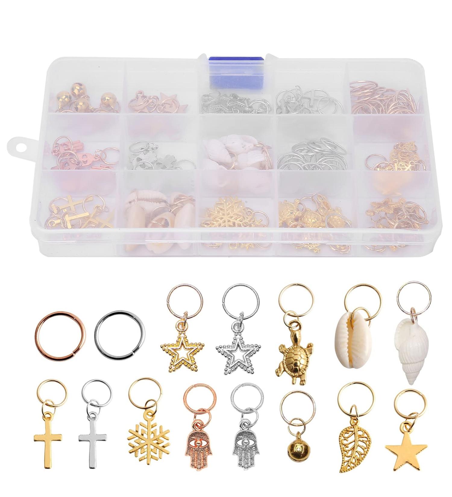 Shop DIY Hair Braids & Dreads Rings | Stylish Hair Accessories for Women - Metal Gold Cuffs & Clips - Buy Online on GoSupps.com