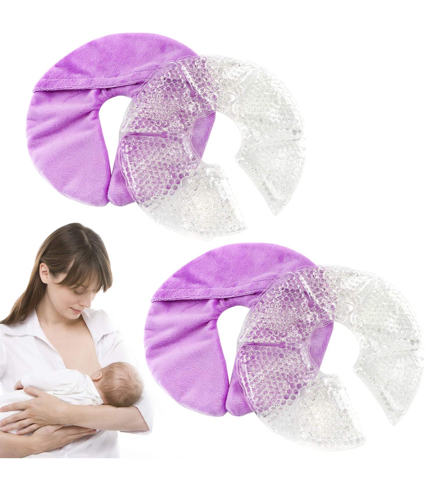Breast Therapy Ice Pack - Nursing Pain Relief for Mastitis & Nipple Pain - Gel Pad for Breastfeeding & Plugged Ducts - Lactation Pain Relief - Engorgement & Mastitis Relief (Purple) - Buy Online on GoSupps.com