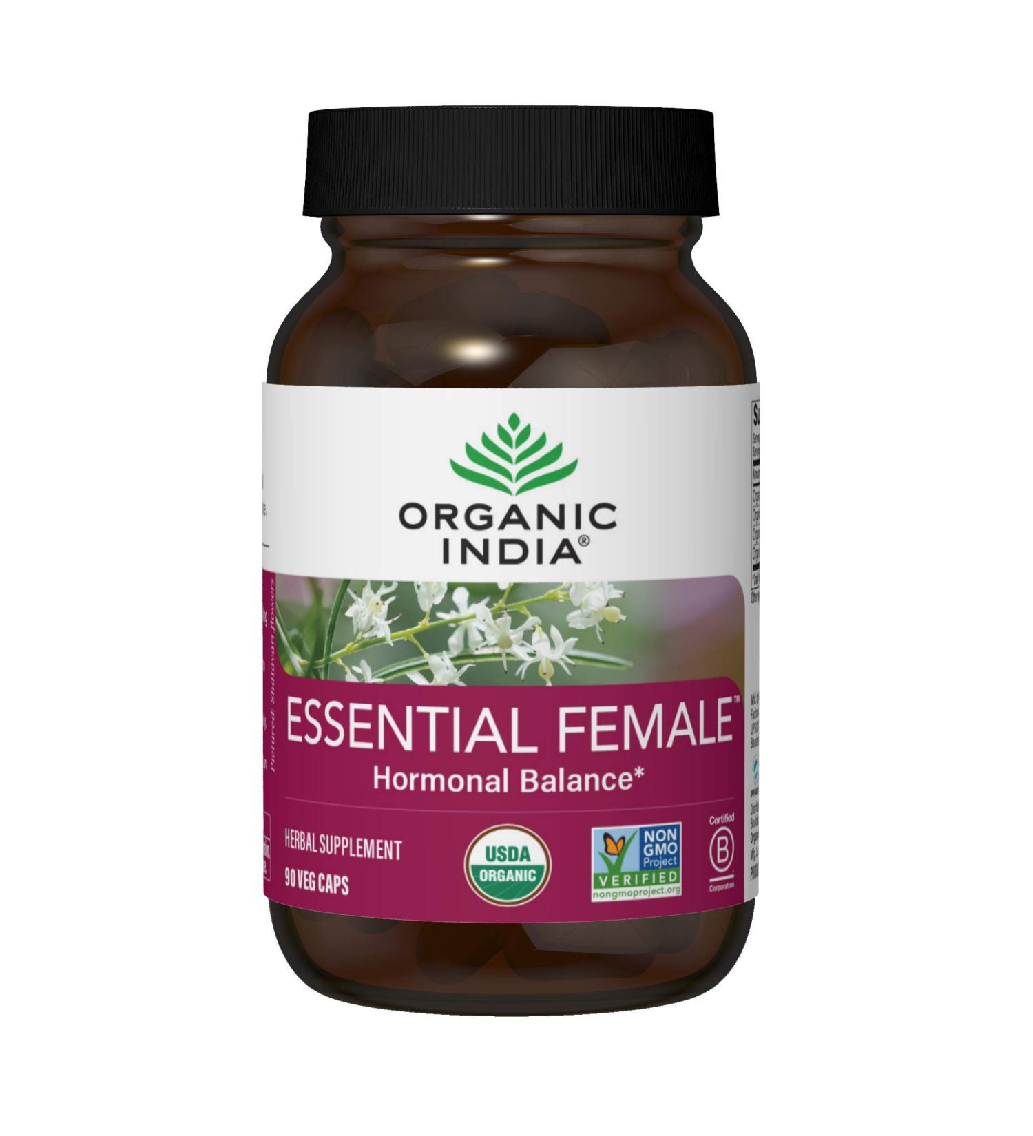 Organic India Female Hormonal Balance - 90 Veg Caps for Natural Wellness - Buy Online on GoSupps.com