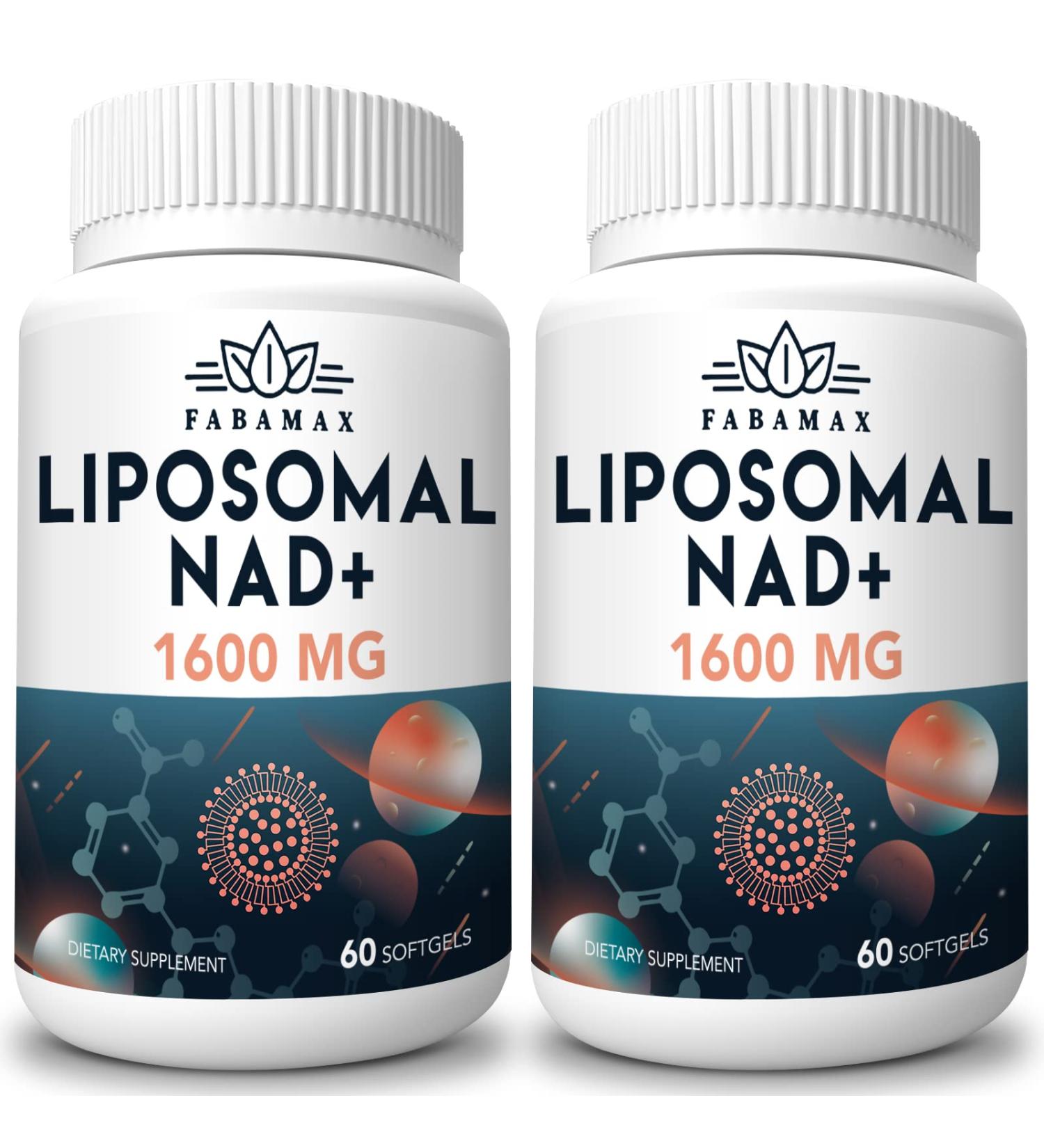 1600 mg Liposomal NAD Supplement 98% Pure NAD+ Supplement Superior Absorption Alternative to Nicotinamide Riboside or NADH to Boost NAD+ for Aging Defense Energy Longevity 120 Softgels 60 Count (Pack of 2) - Buy Online on GoSupps.com