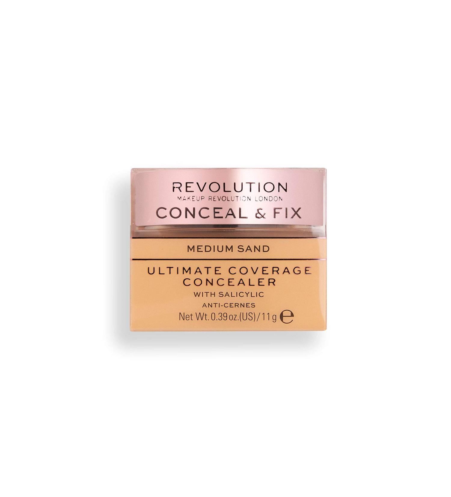  Revolution Beauty London Makeup Revolution Conceal & Fix Ultimate Coverage Concealer Medium Sand 11g - Buy Online on GoSupps.com
