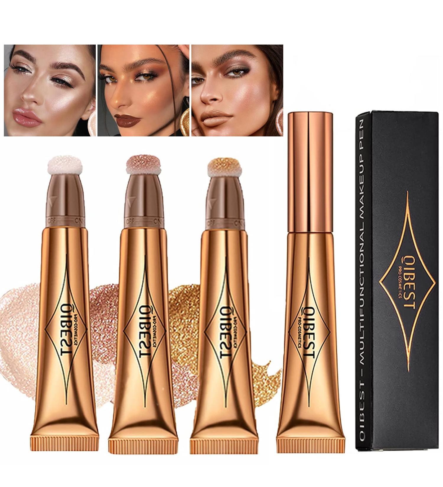 Mrettick 3 Color Liquid Contour Stick Bronzer | Face Highlighter & Contour Wand | Lightweight & Natural Makeup Brushes - Buy Online on GoSupps.com