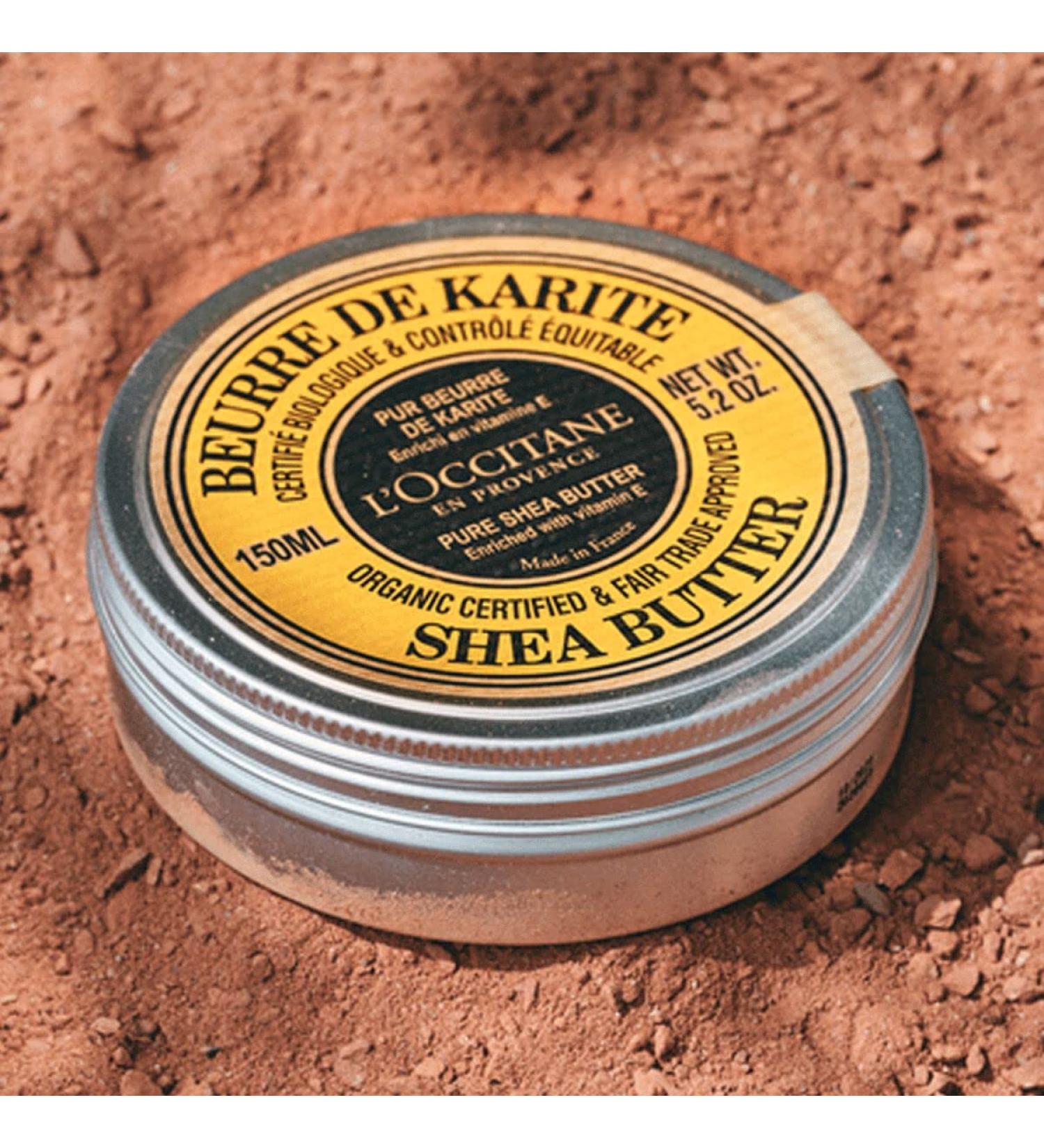 L’Occitane Organic Certified Pure Shea Butter, Multi-Use Moisturizing Balm with Vitamin E for Dry Skin, Hair, & Lips, Protective & Softening Skincare 0.35 Ounce - Buy Online on GoSupps.com