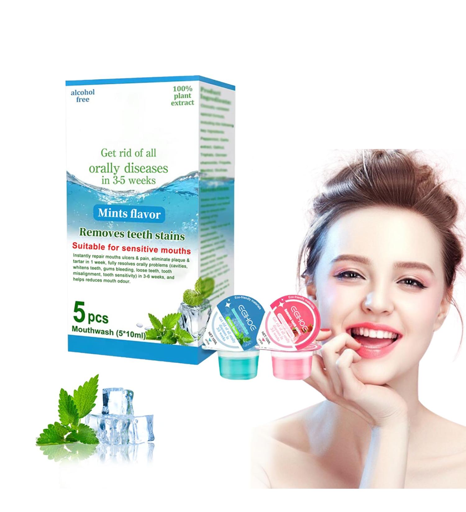 Jelly Cup Mouthwash - Eliminates Bad Breath Restores Oral Health & Whitens Teeth | International Shipping Available - Buy Online on GoSupps.com