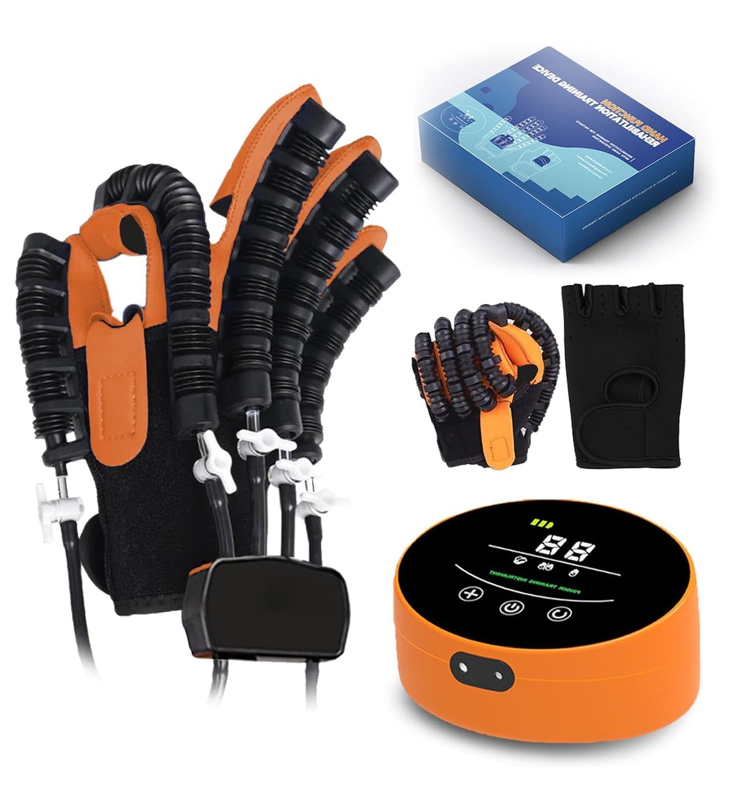 DZKJ Rehabilitation Robot Gloves - Adjustable Speed & Strength for Hemiplegia Stroke Paralysis & Arthritis | Single Finger Training & Mirror Mode - International Shipping Available - Buy Online on GoSupps.com