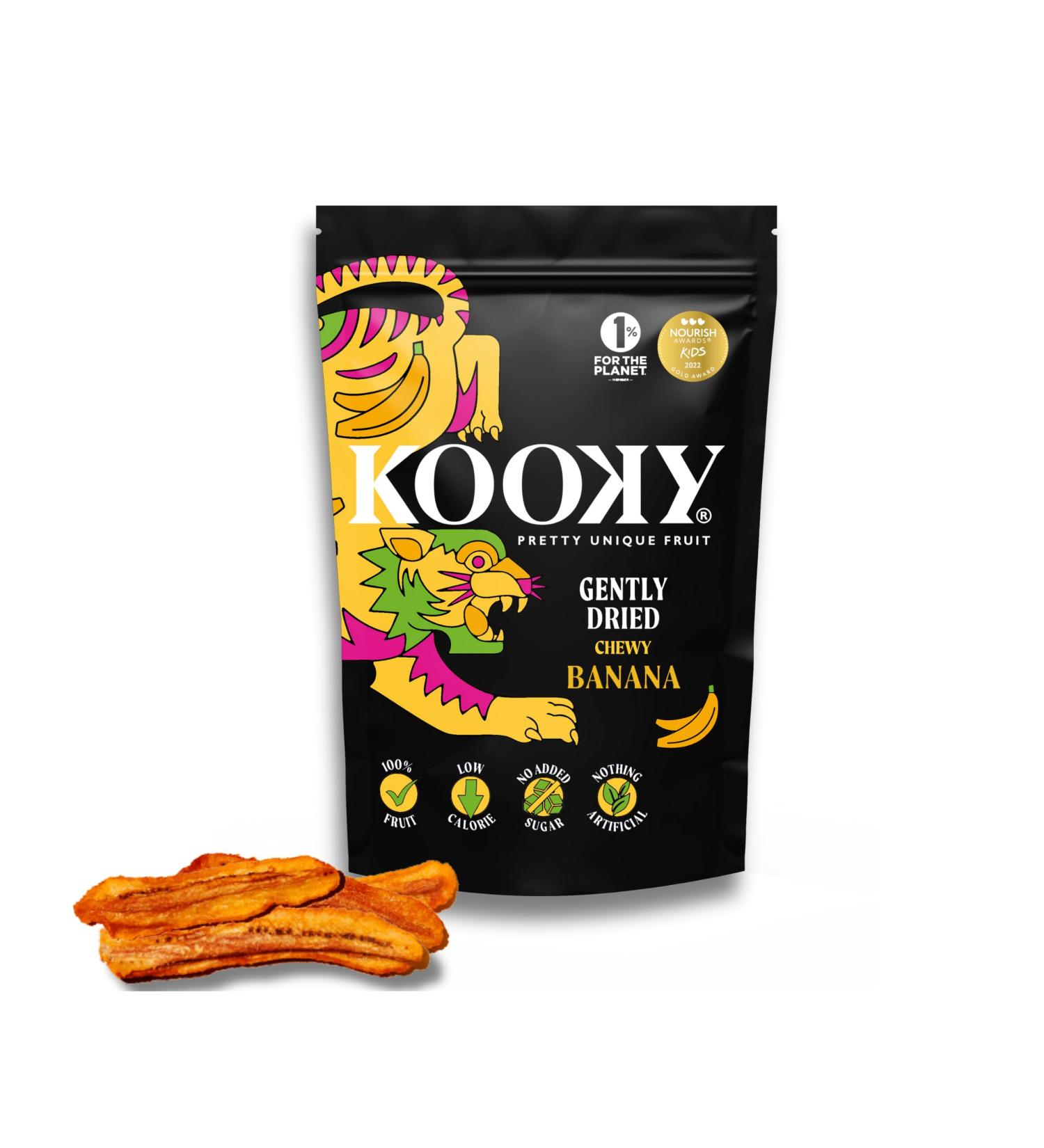 Kooky Gently Dried Banana Sharing Pack | No Added Sugar Dried Tropical Fruit Snacks for Kids and Adults | Food on The Go | Delicious Sugar-Free Healthy Snack | 380g - Buy Online on GoSupps.com