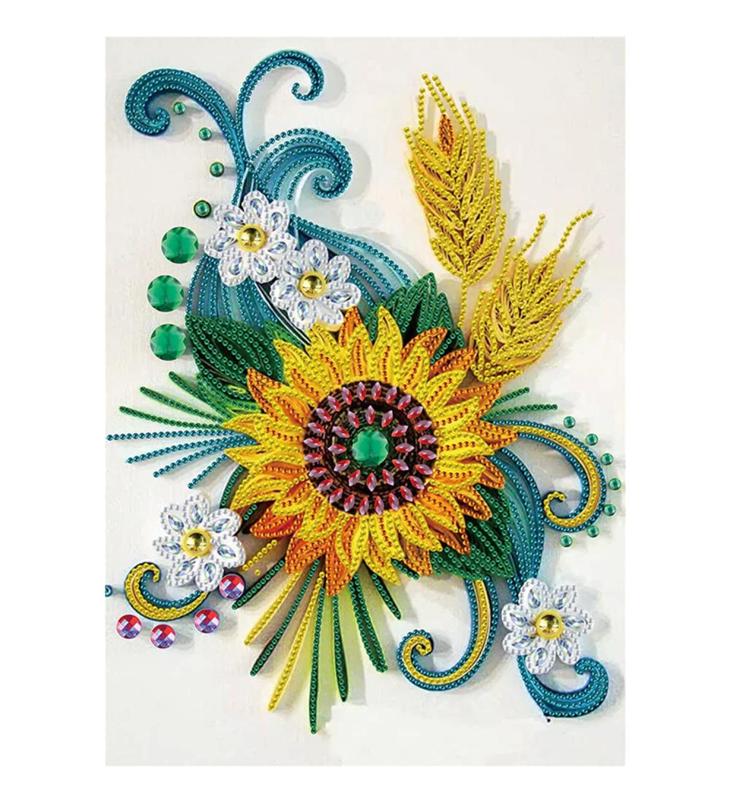 TRRCEPOS Partial Drill Diamond Painting  5D Diamond Painting Kit for Adults and Kids Diamond Flower Pictures 12 X 16 Inch (Diamond Flower-E) A-Diamond flower-E - Buy Online on GoSupps.com