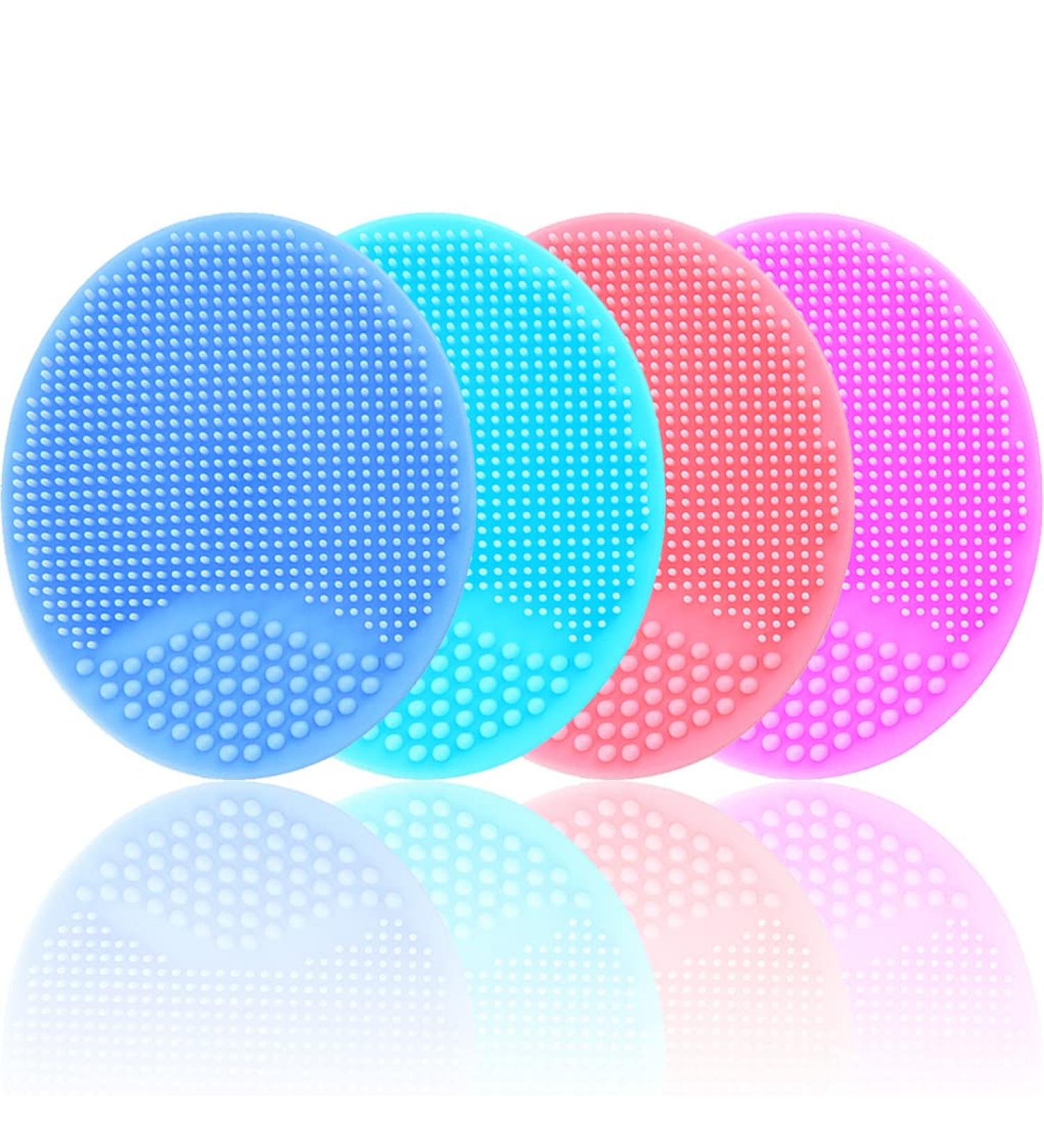 Baby Cradle Cap & Bath Silicone Massage Brush Set | SkinSoother Essentials for Dry Skin, Eczema & Cradle Cap (Green, Blue, Pink, Purple) - Buy Online on GoSupps.com