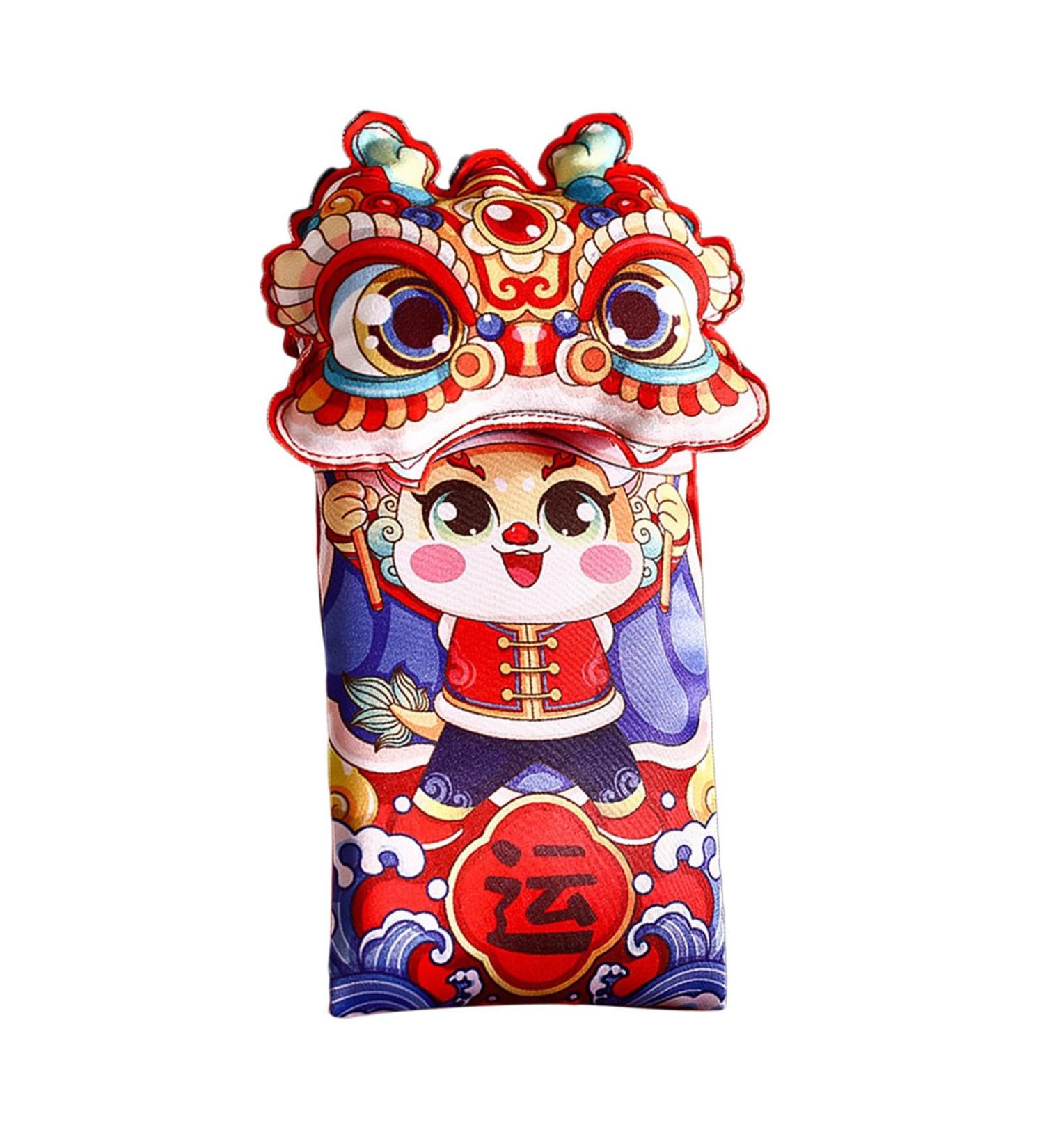 Harilla Hong Bao Red Packets Gift Packets Hongbao Lucky Money Chinese Lunar New Year Red Envelopes for Spring Festival Graduation Open Eyes 13x22cm - Buy Online on GoSupps.com