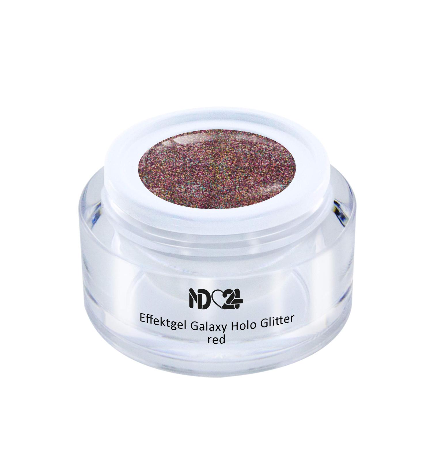 UV LED Effect Gel Galaxy Holo Glitter Red | Studio Quality | Made in Germany | 5ml - Shop Internationally - Buy Online on GoSupps.com