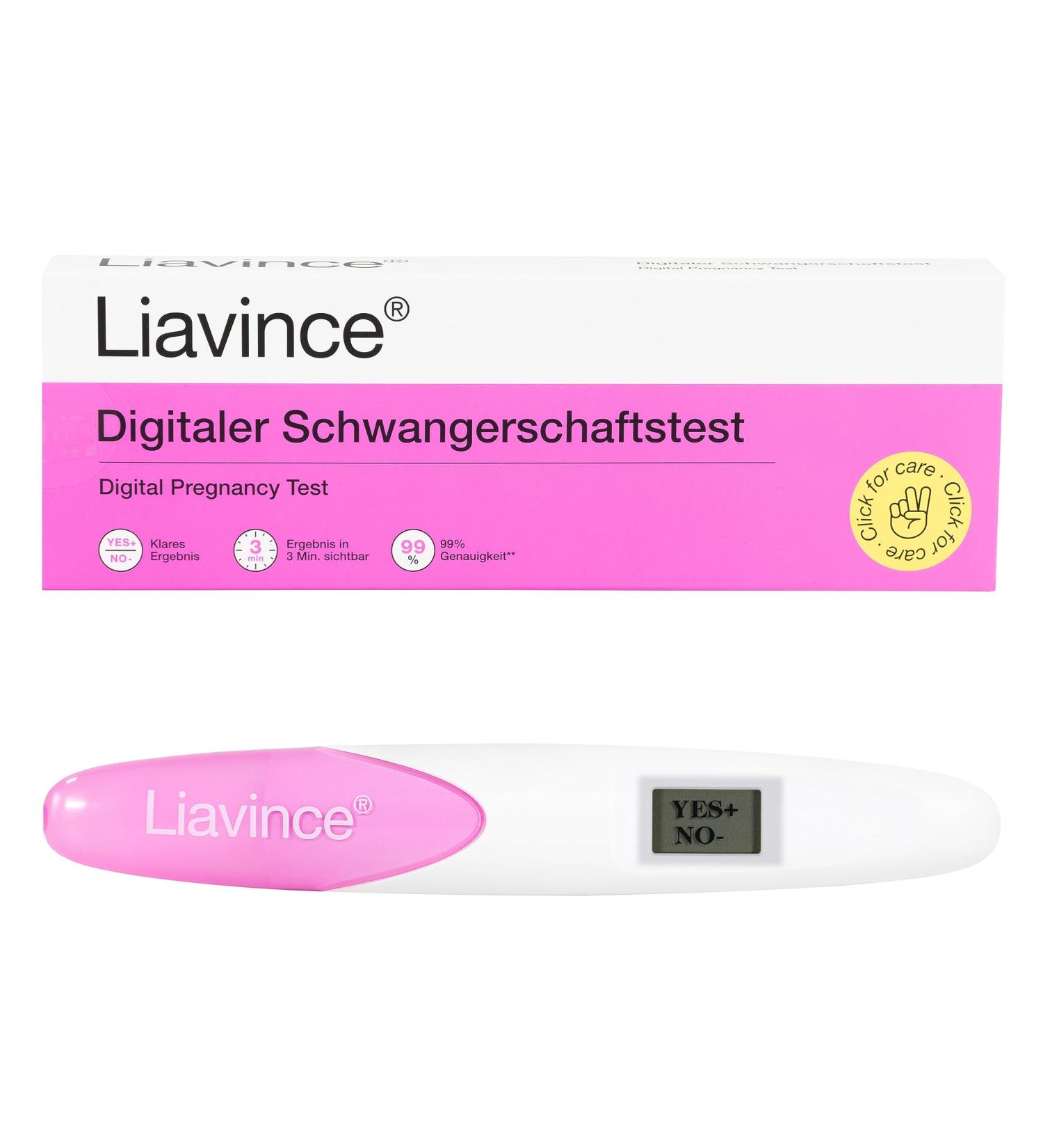 LiaVince Digital Pregnancy Test | Over 99% Accuracy | Quick 3-Minute Results | Clear Digital Display | Fast & Reliable HCG Detection - Buy Online on GoSupps.com