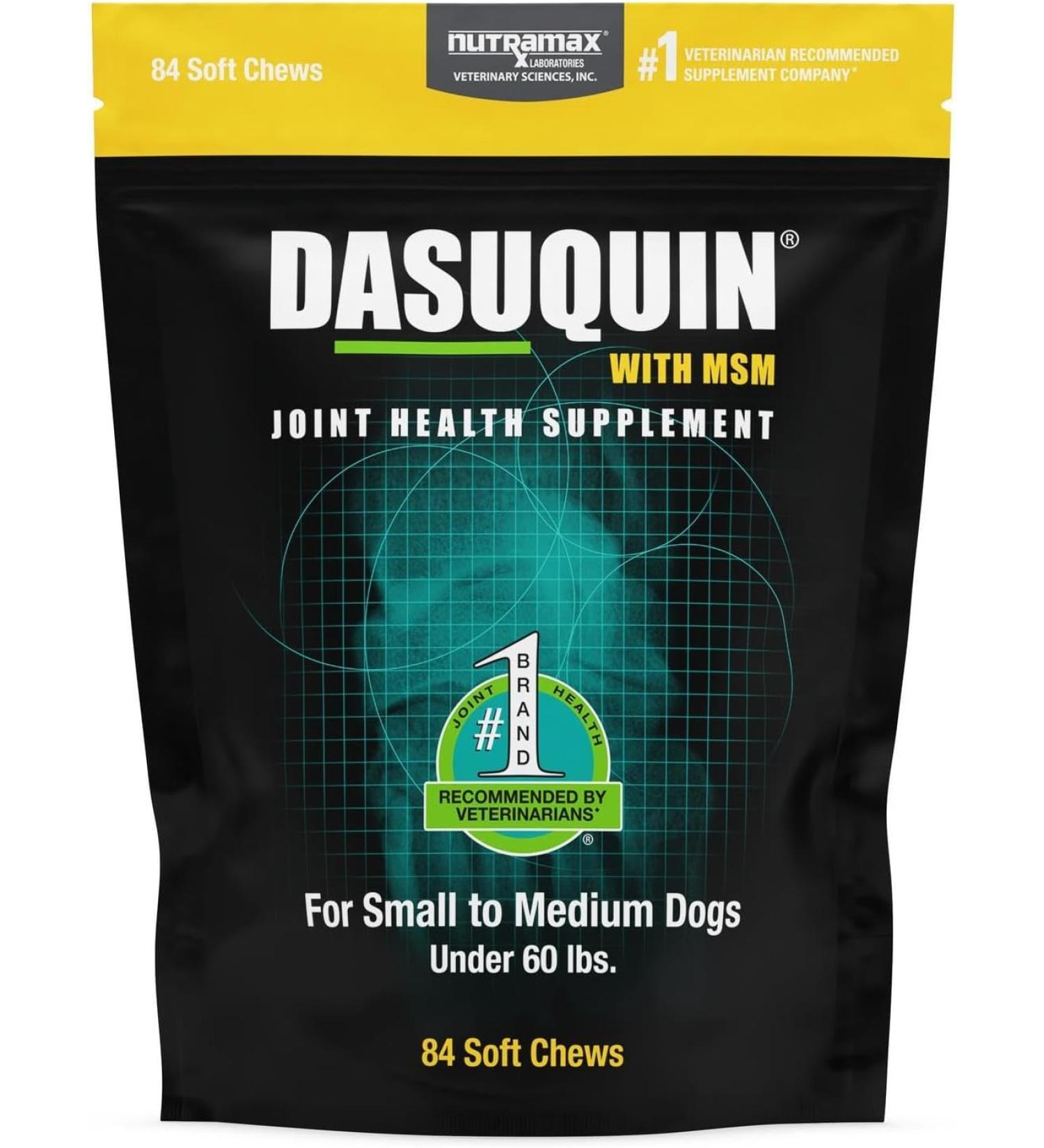 Nutramax Dasuquin with MSM Soft Chews 84ct for Small/Medium Dogs - Under 60 lbs - Buy Online on GoSupps.com