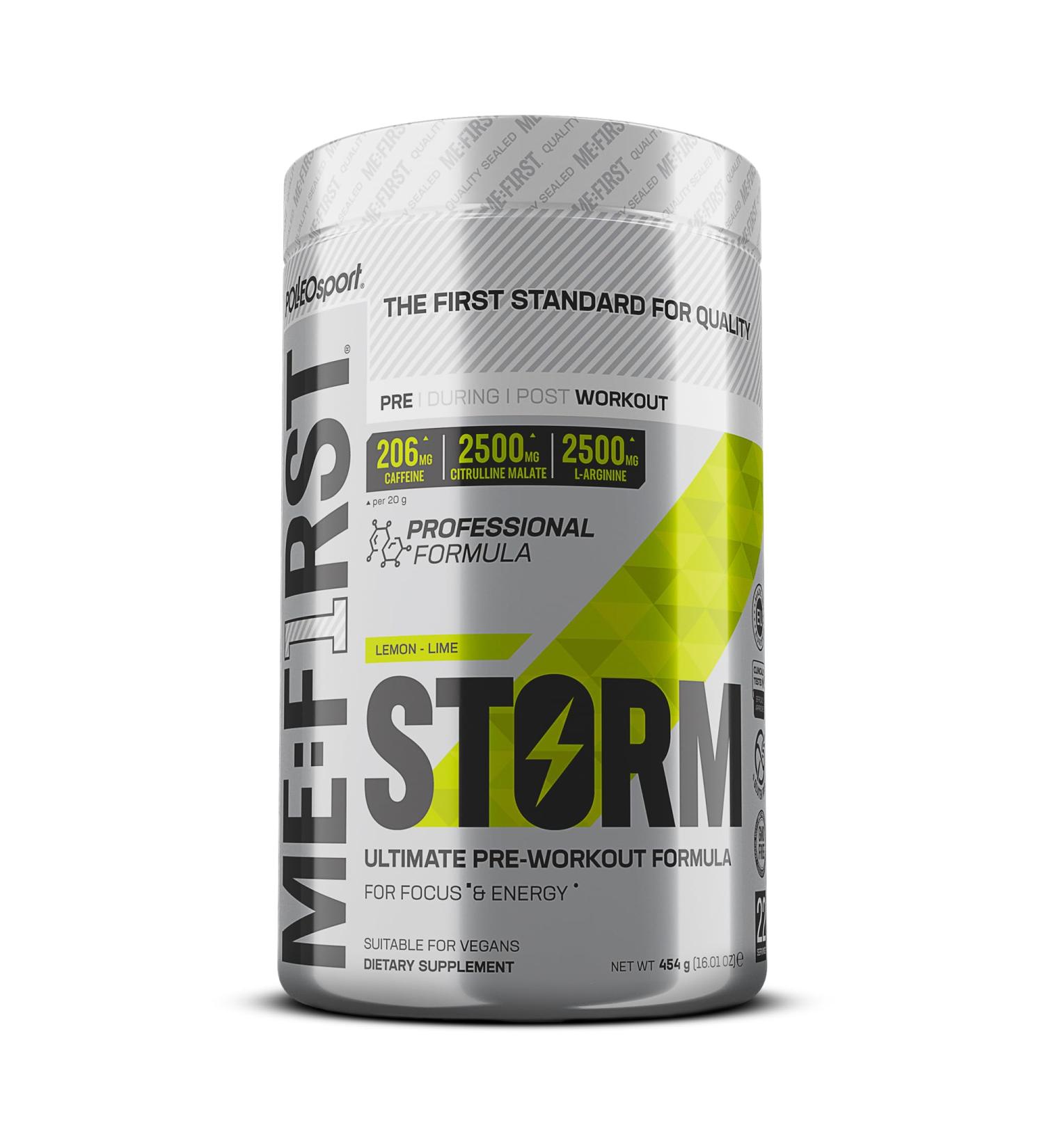 Buy Storm Pre-Workout & NO Booster (Lemon-Lime 454 g) - Best International Shipping for Energy & Performance - Buy Online on GoSupps.com