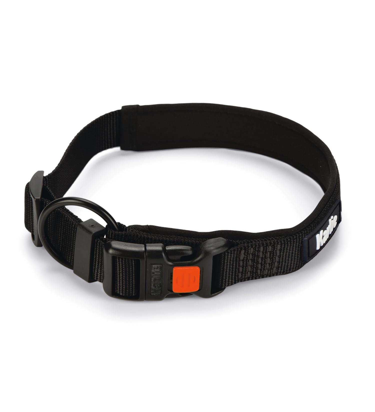 Karlie Art Sportiv Premium dog collars nylon black 50-55x2.5 cm Black 50-55 cm x 25 mm