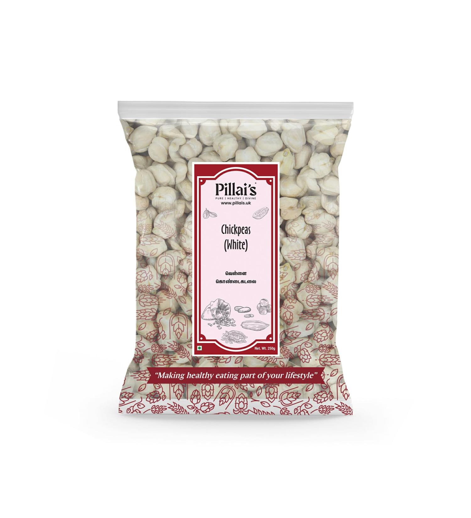Pillai's Chickpeas (White) - 250 grams - Buy Online on GoSupps.com