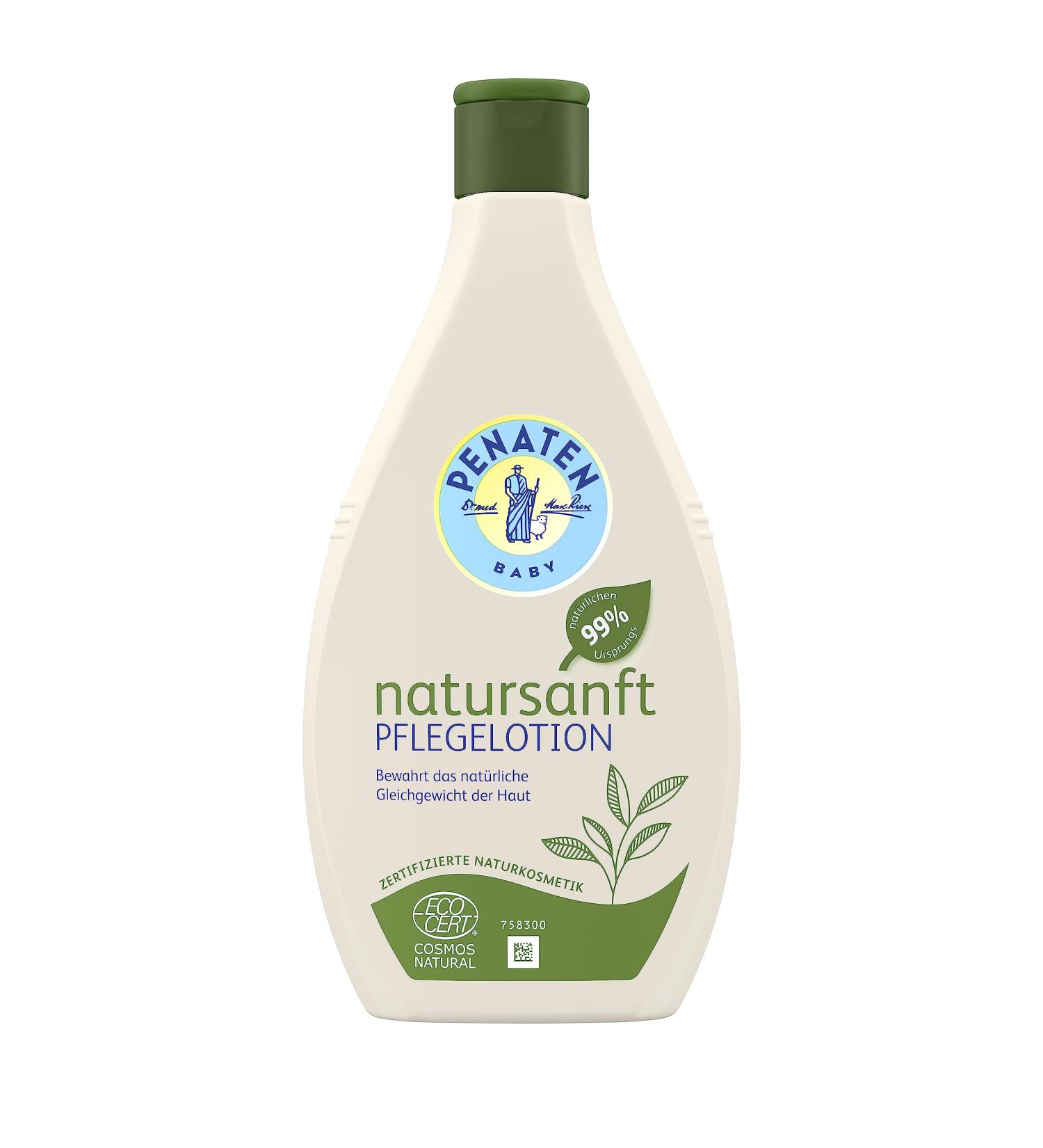 Penates Natural Adhesive Lotion 400ml - Perfume-Free Organic Aloe Vera & Shea Butter for Sensitive Baby Skin - Buy Online on GoSupps.com