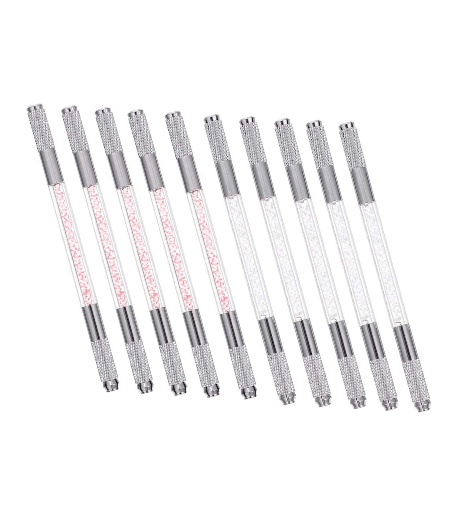 MUSISALY Microblading Pens 10pcs Brow Pencil Pen Supplies Microblading Eyebrow Pen Abs - Buy Online on GoSupps.com