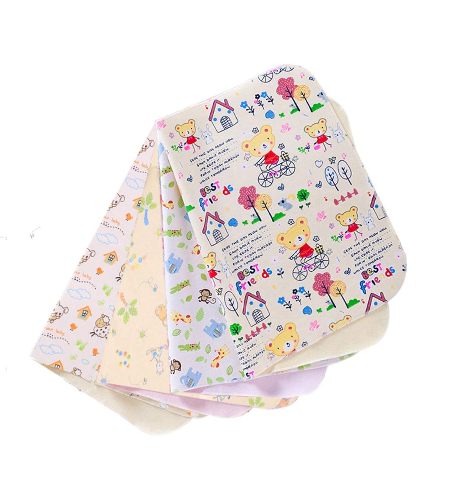 Waterproof Baby Diaper Pad (4 Pack) | Portable & Washable Changing Mat 30x45 cm for Indoor/Outdoor/Travel - Buy Online on GoSupps.com