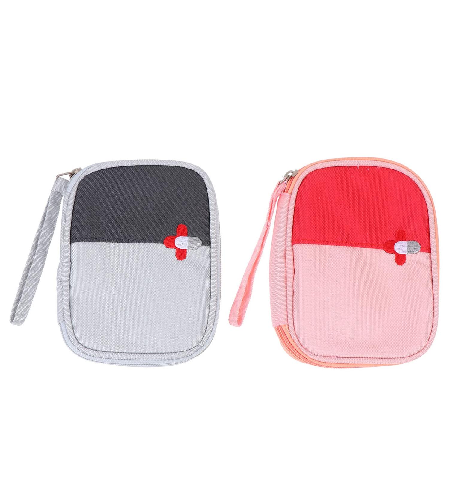 DOITOOL Travel Organizer Bags 2Pcs Portable First Aid Bags Small Medicine Bag Emergency Responder Pouches Empty Camping Zipped Pouch for Outdoor Camping Hiking Travel Travel Container - Buy Online on GoSupps.com
