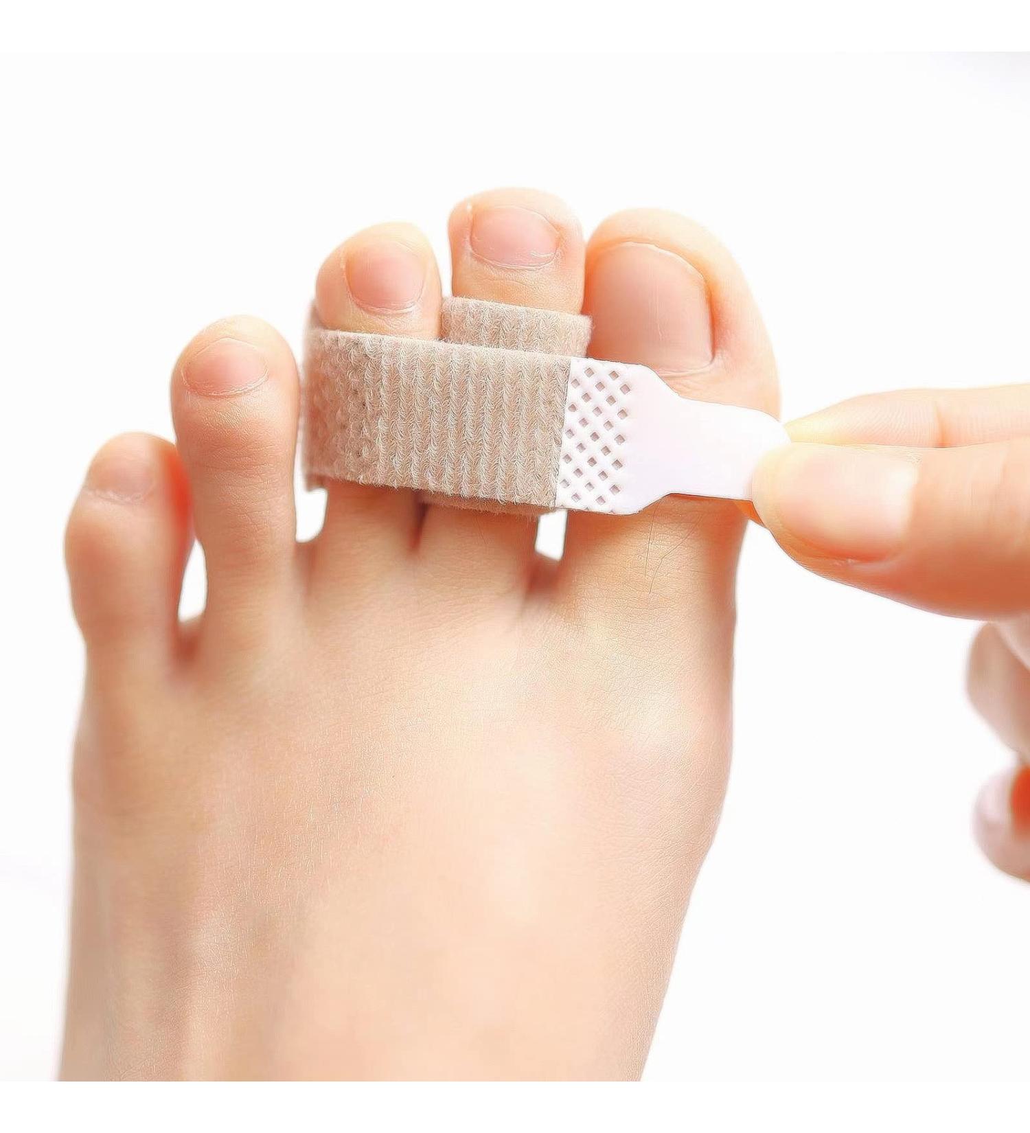 PrettSole 8-Piece Toe Splints & Wraps - Hammer Toe Support Brace for Men & Women - Cushion & Protect Broken, Crooked, or Overlapping Toes - Temporary Toe Straighteners - Beige - Buy Online on GoSupps.com