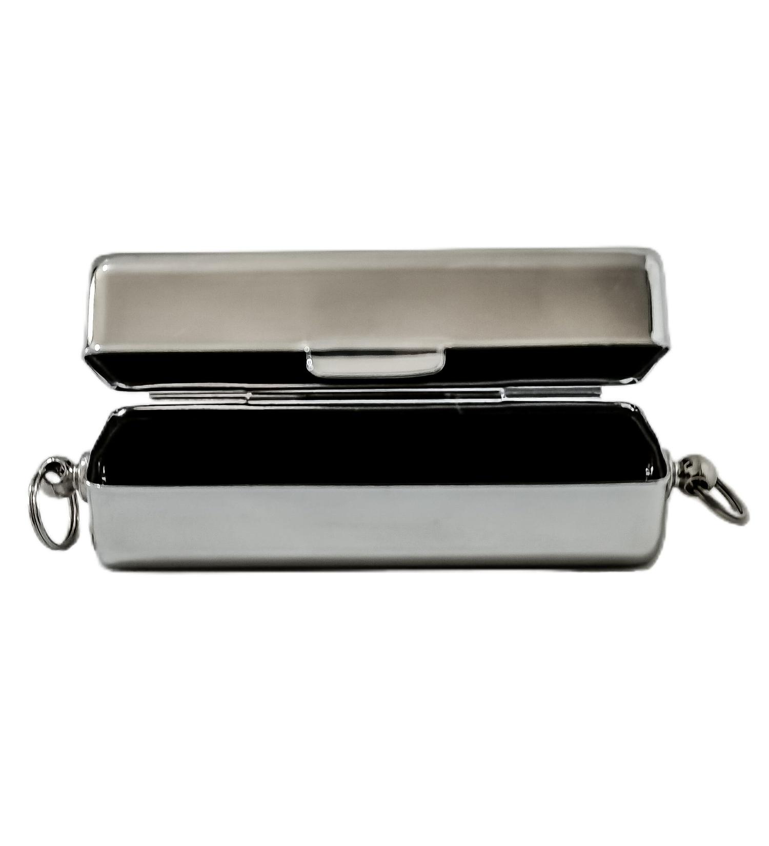 Shop Beddinginn Silver Metal Chapstick Case Holder - Portable Lipstick Organizer with Chain & Mirror | Travel Jewelry Storage for Women - Buy Online on GoSupps.com