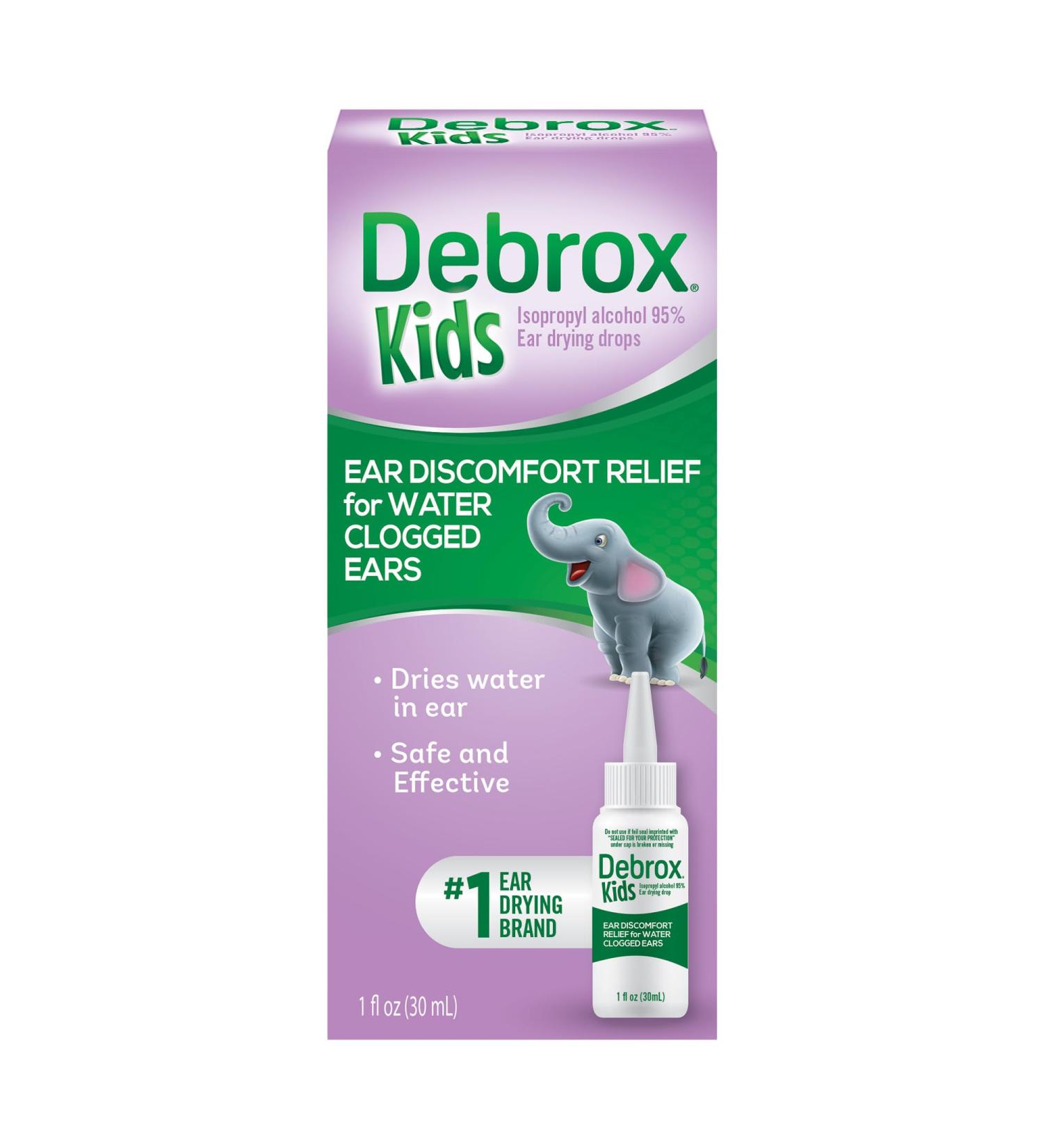 Debrox Kids Ear Discomfort Relief - Ear Drying Drops for Kids & Toddlers | 1 Fl Oz | Fast International Shipping - Buy Online on GoSupps.com