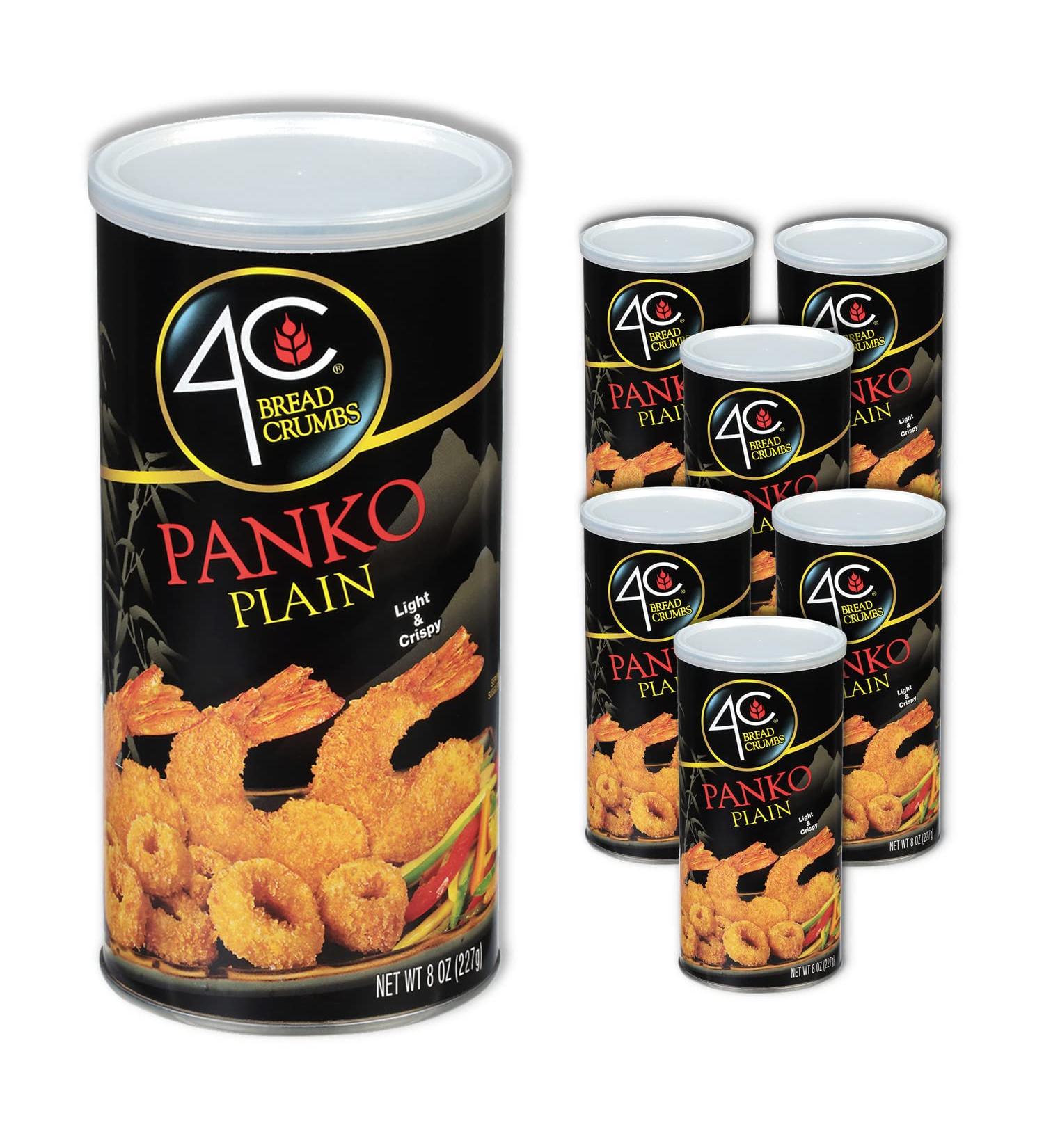 4C Premium Bread Crumbs Panko Plain 6 Pack - Regular & Gluten Free - Crispy Crunchy Value Pack - Buy Online on GoSupps.com