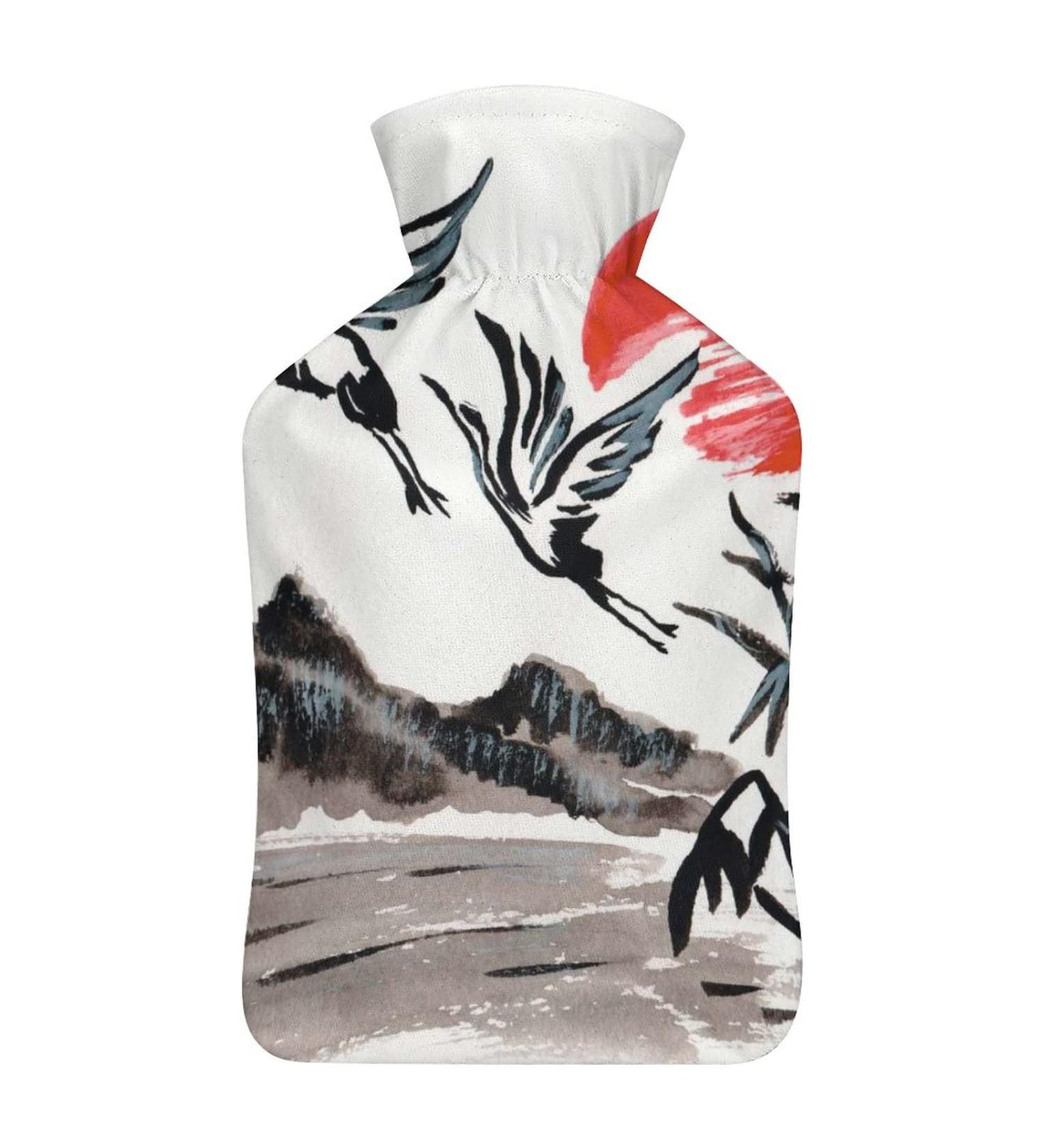Plush Bird Hot Water Bottle with Cover | Hand Warmer for Adults & Kids - 26.5x15.3cm | International Shipping - Buy Online on GoSupps.com