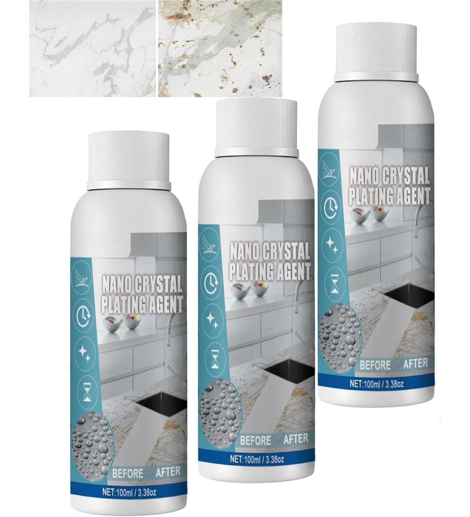 2024 Stone Nano Crystal-Plating Agent Furniture Marble Scratch Repair Refurbishment Agent Marble Long-Lasting Protective Film Stone Cleaner Polishes Stone Stain Remover Cleaner - Buy Online on GoSupps.com