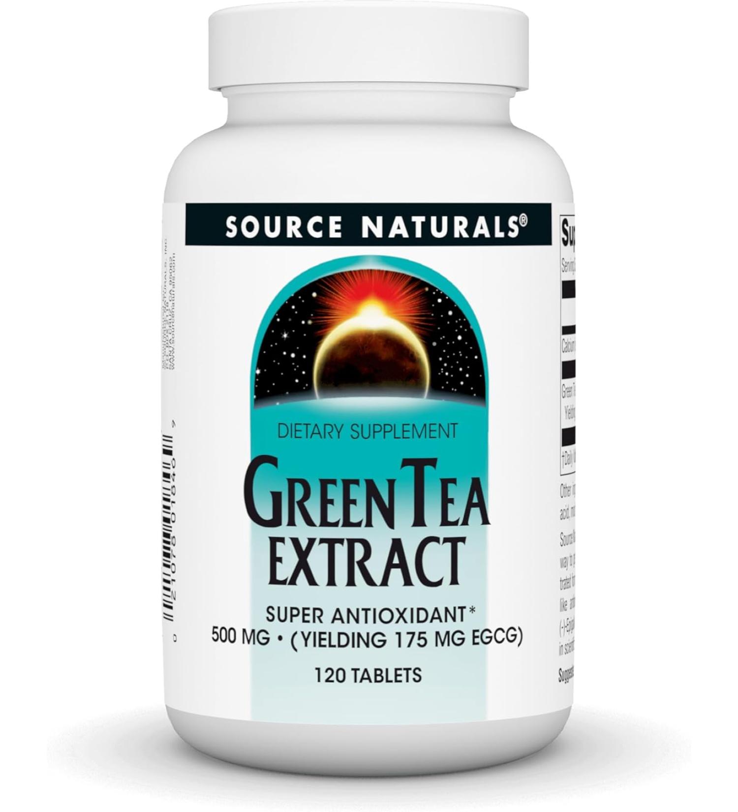 Source Naturals Green Tea Extract 60 Tablets - Buy Online on GoSupps.com