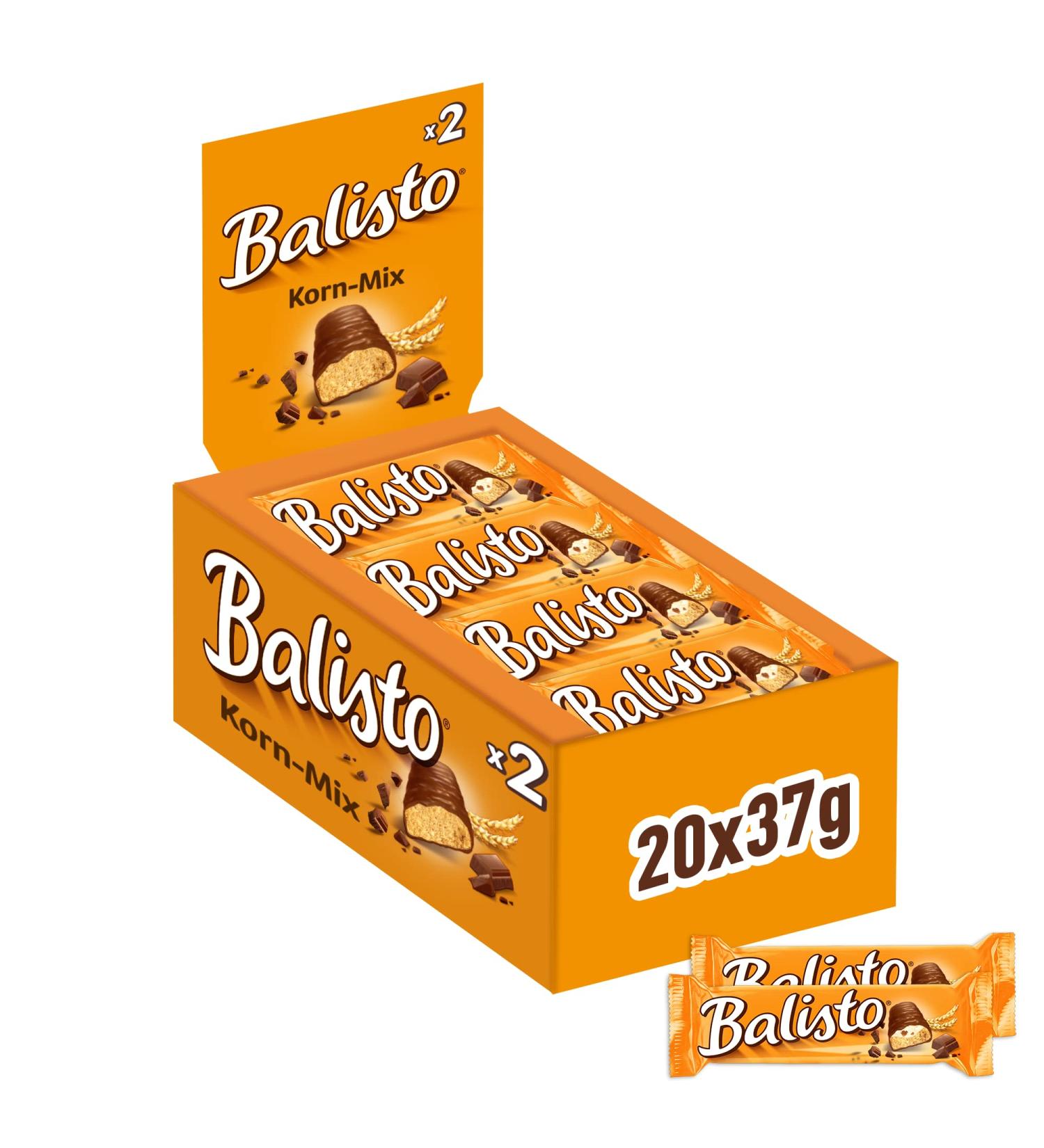 Buy Balisto Chocolate Bar - Grain Mix & Orange | 20 x 37g Bars | International Shipping - Buy Online on GoSupps.com