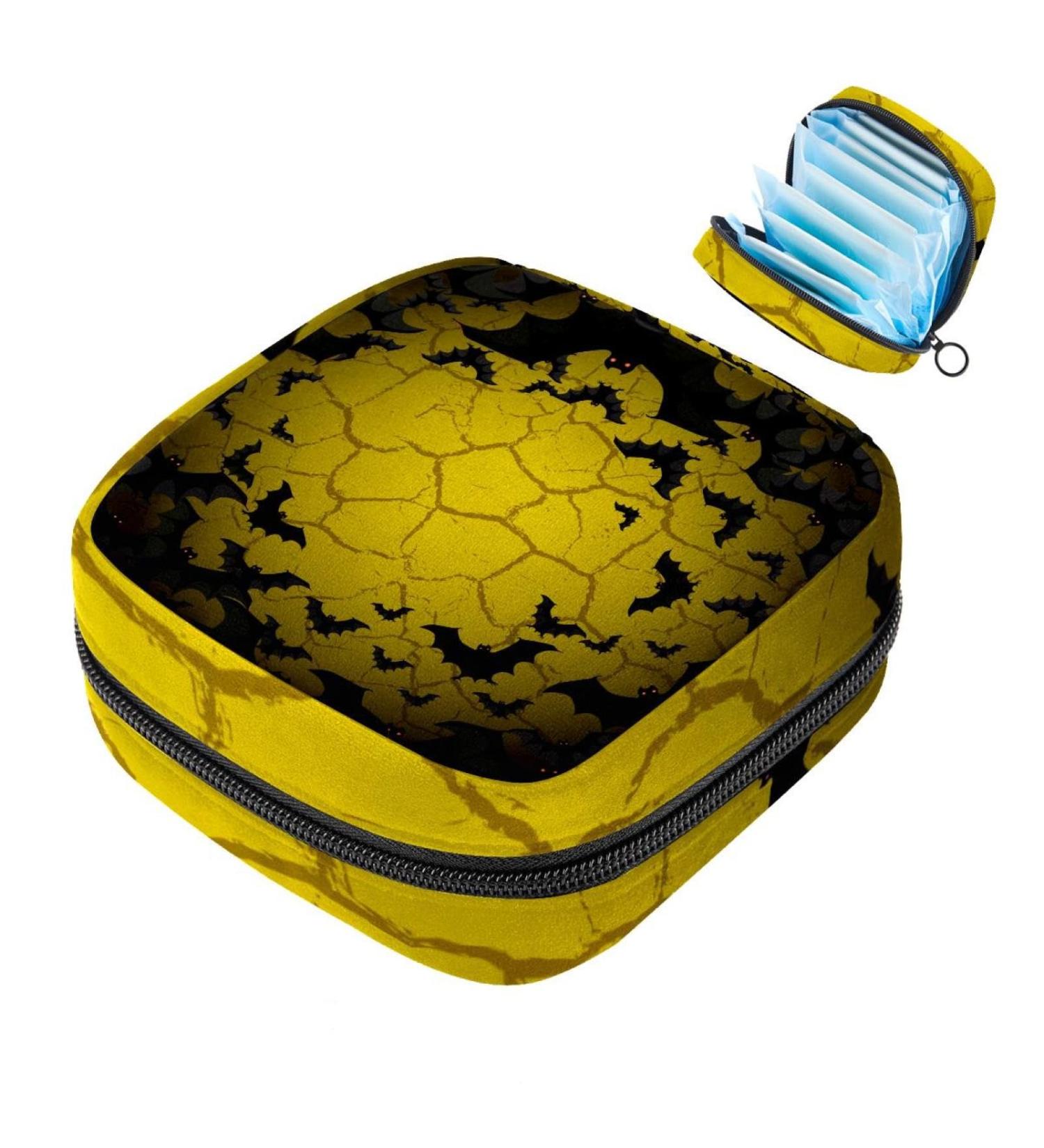 MUOOUM Women's Halloween Eye Pattern Storage Bags | Portable Menstrual Cup & Pad Bags for Teens & Women - Color 6 - Buy Online on GoSupps.com