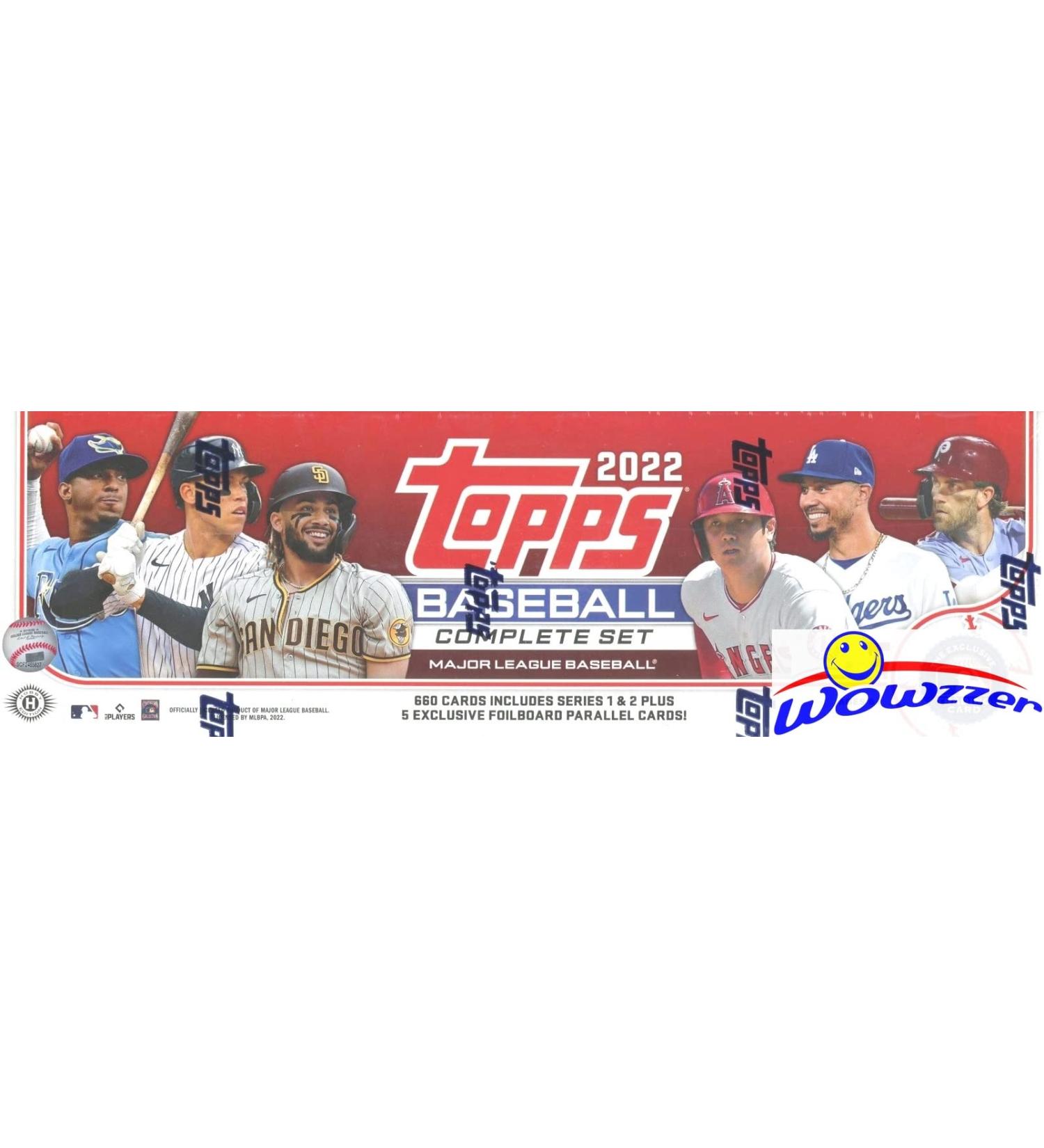 2022 Topps Baseball Complete 668 Card Factory Set | (5) Exclusive Foilboards #/390 | Series 1 & 2 Rookies Julio Rodriguez, Bobby Witt Jr & More - Buy Online on GoSupps.com
