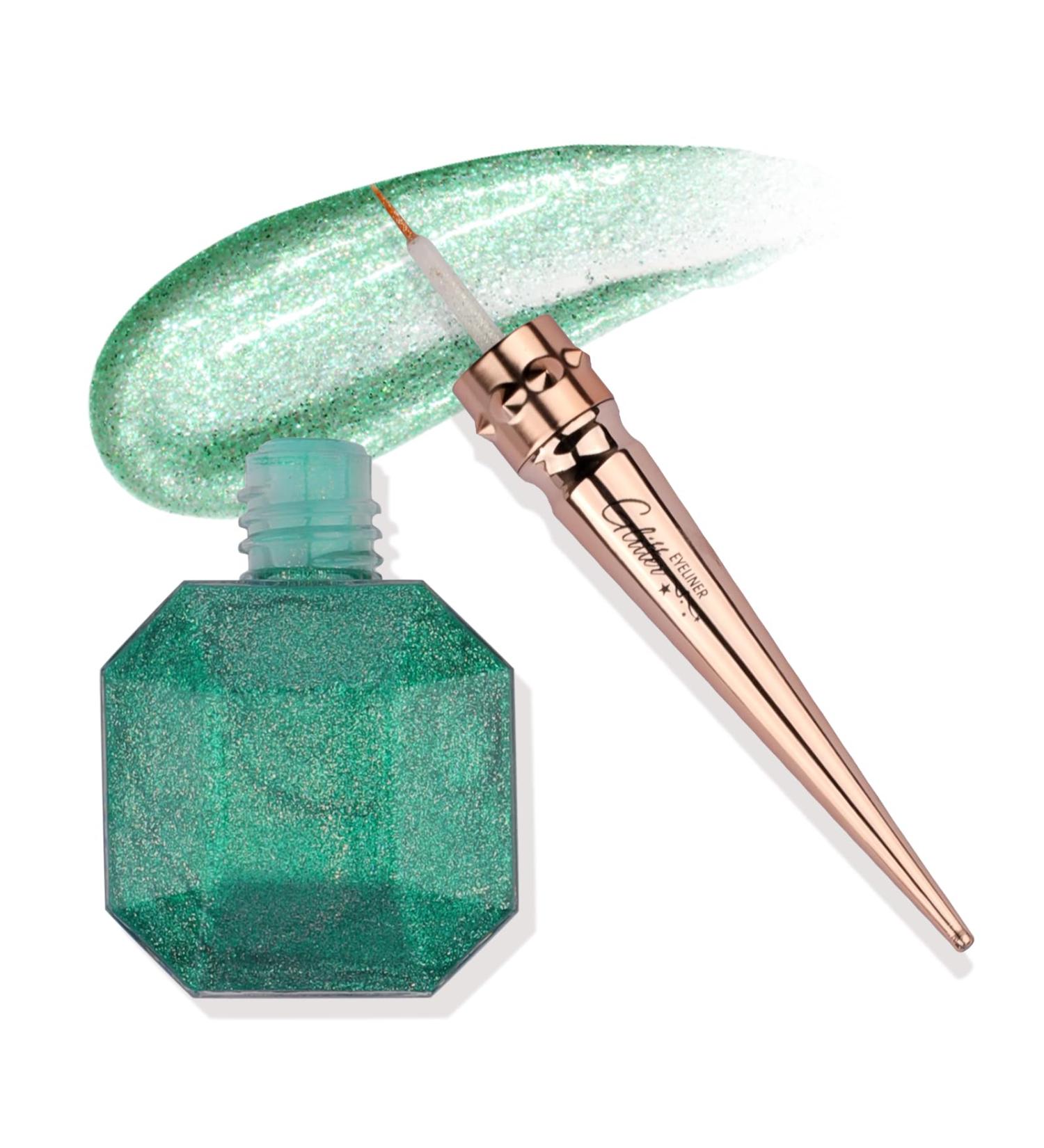  FADVAN FADVAN No.6 Glitter Metallic Eyeliner Green Long-Lasting Metallic Glitter Eyeliner Extremely Fine Can Be Used As Liquid Eyeshadow (Green) - Buy Online on GoSupps.com