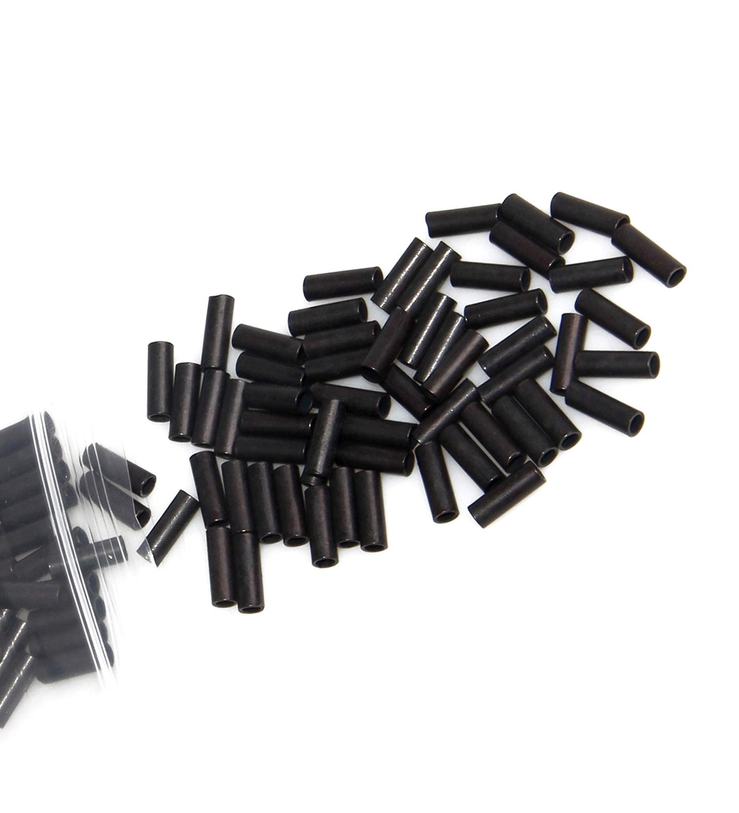 AGOOL Fishing Wire Single Barrel Crimp Sleeves - 300pcs Black Oxidized Copper Leader Rigging Tackle - Buy Online on GoSupps.com