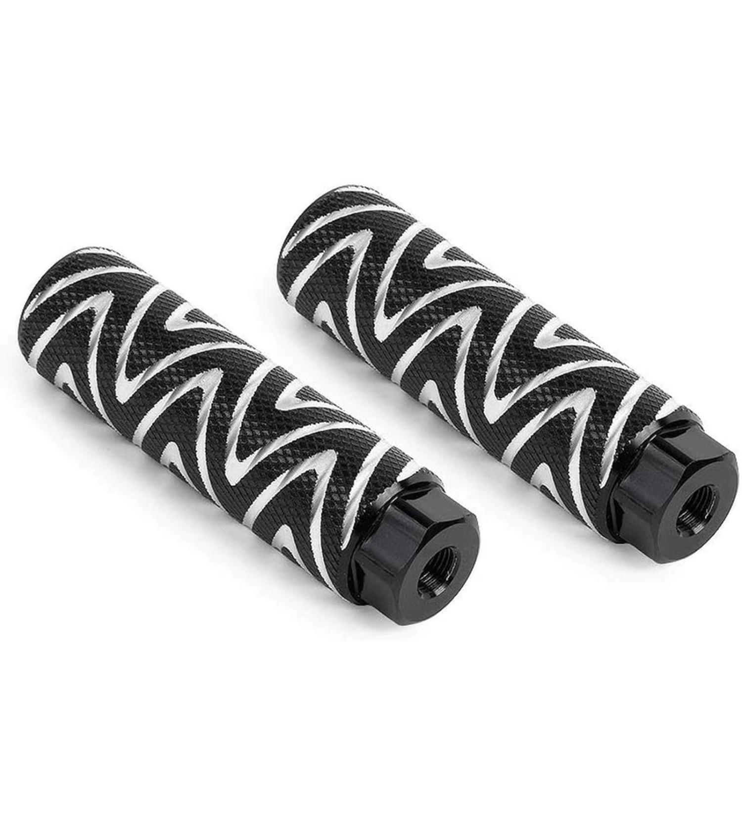 OUTLETNY 3/8 Inch Bike Pegs - 26 Teeth Aluminum Alloy Anti-Skid Foot Pedals for BMX Rear Axles Stunt Pegs (2Pcs) - Buy Online on GoSupps.com