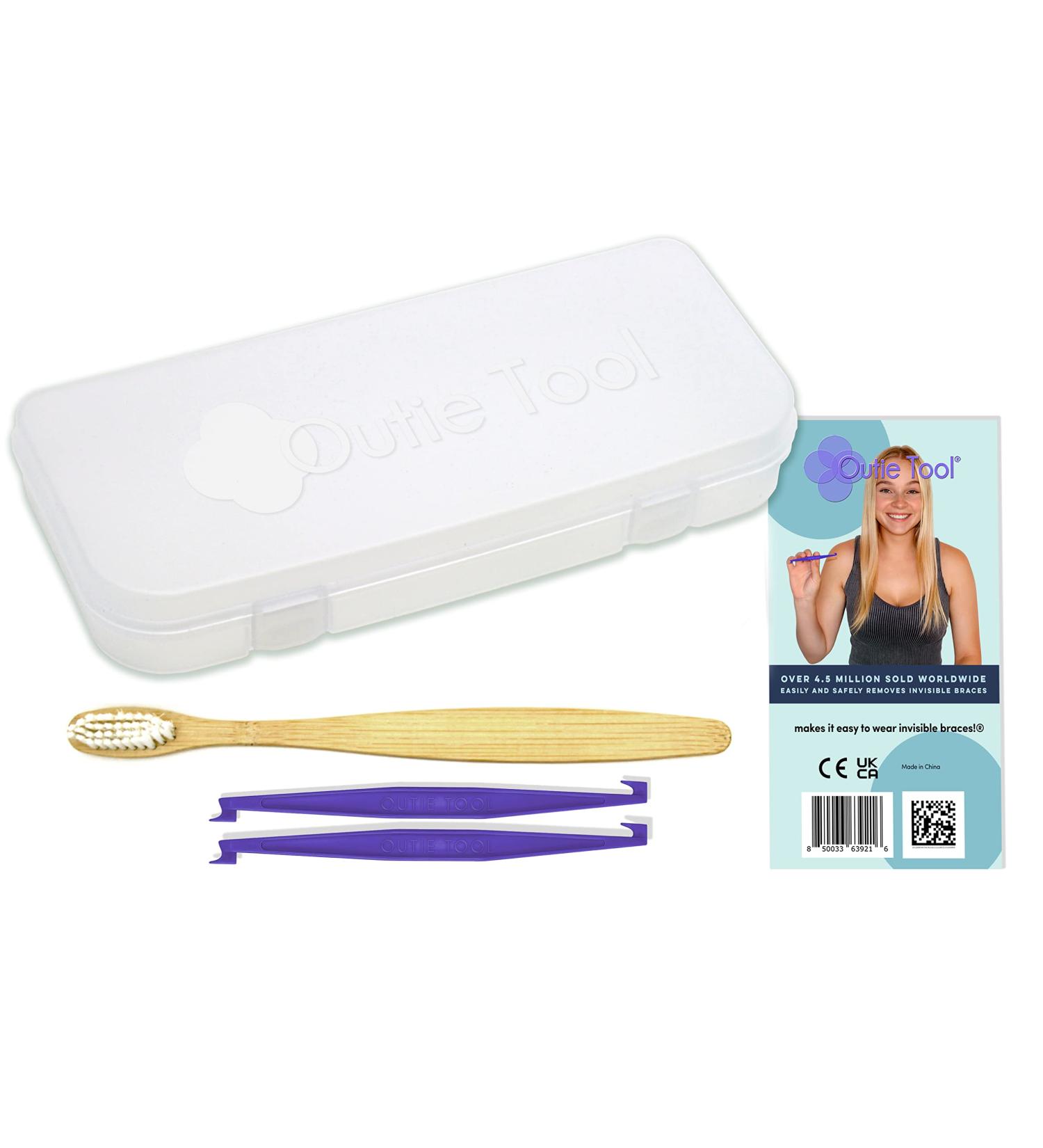 Outie Tool Aligner Total Care Case with Bamboo Toothbrush & 2 Removal Tools - Buy Online on GoSupps.com