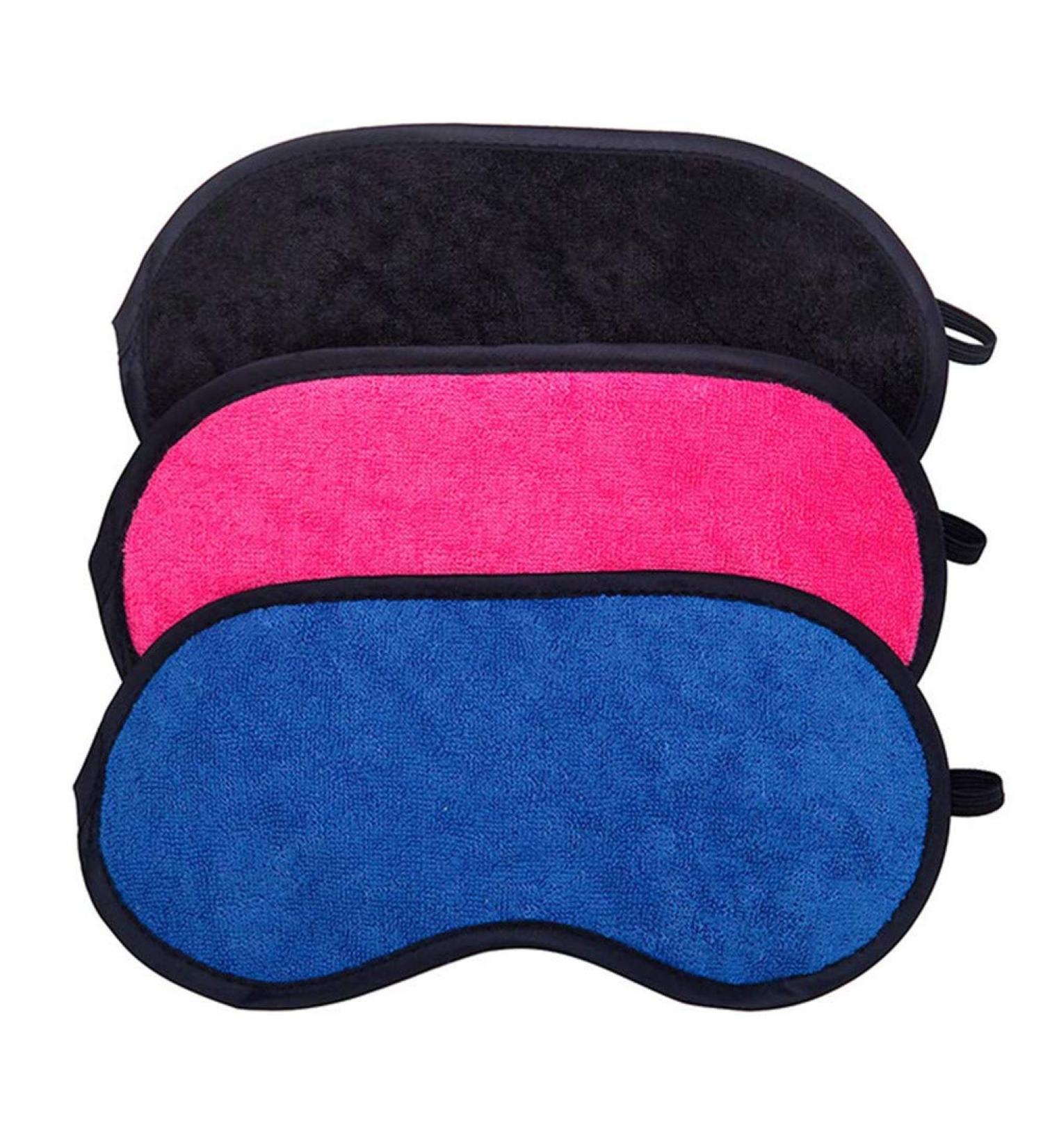 Cute Girl's 3-Pack Travel Soft Microfiber Cloth Sleep Masks - Random Colors - Buy Online on GoSupps.com