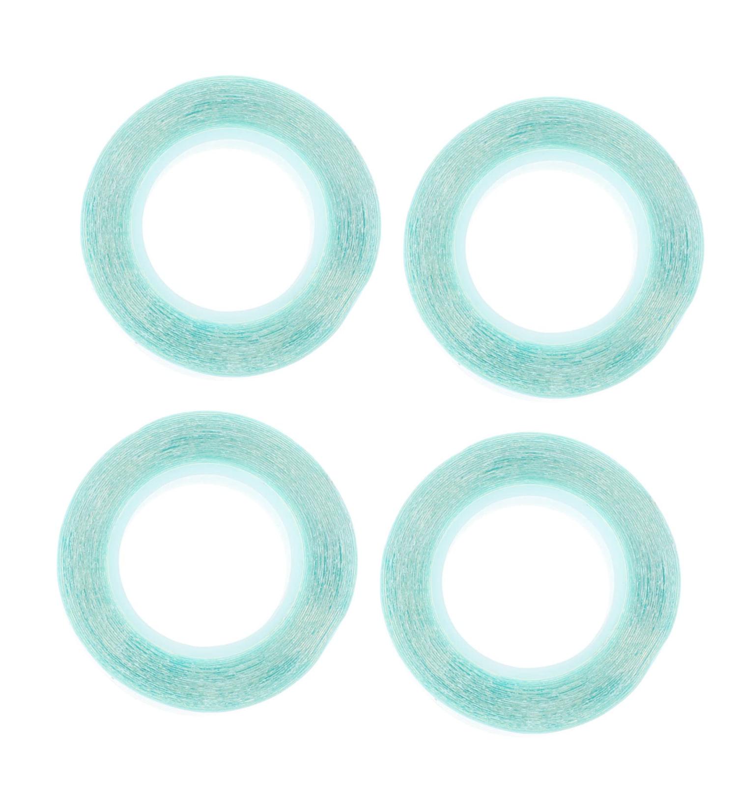 Beavorty 4 Rolls wig double sided tape Lace Front Wig Tape blue scrunchies lace front tape Hair Wigs Tape adhesive double sided tape wig adhesive tape hair patch tape strip glue Hair piece - Buy Online on GoSupps.com