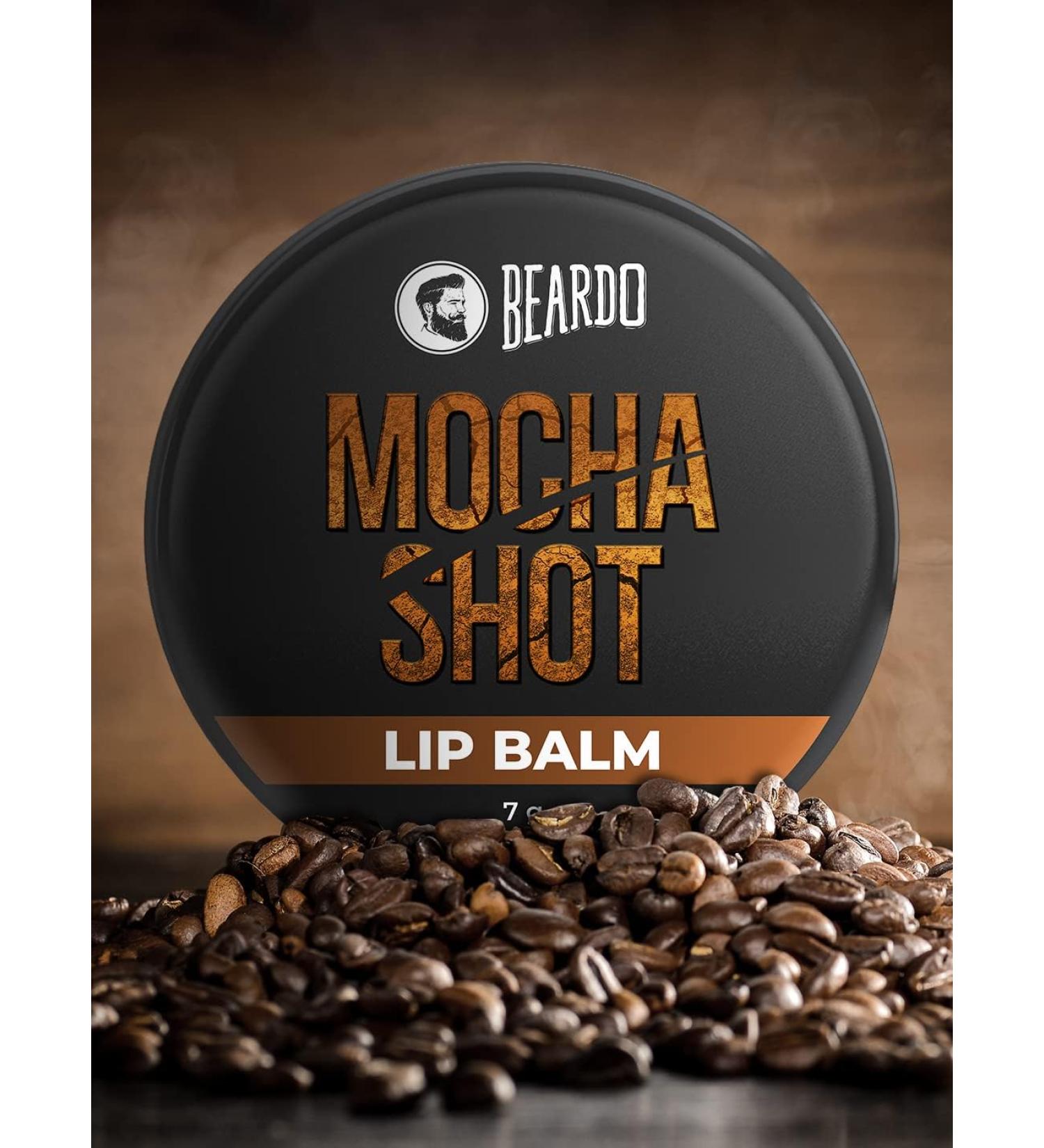 Mocha Shot Lip Balm | 7g Non-Tinted Lip Care for Men | Soft Kissable Lips | Hydrating for Dry & Chapped Lips - Buy Online on GoSupps.com