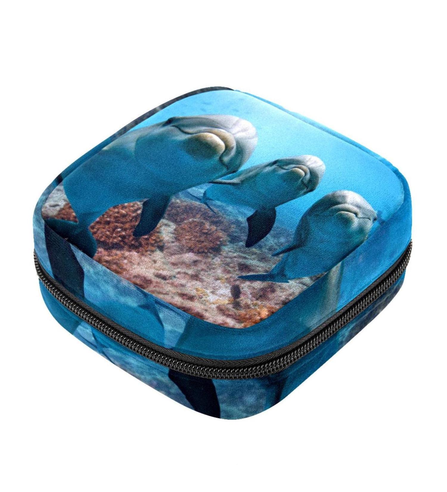 Women s Dolphin Storage Bag - Portable Menstrual & Bandage Organizer | Stylish Napkin Storage for First Period - Buy Online on GoSupps.com
