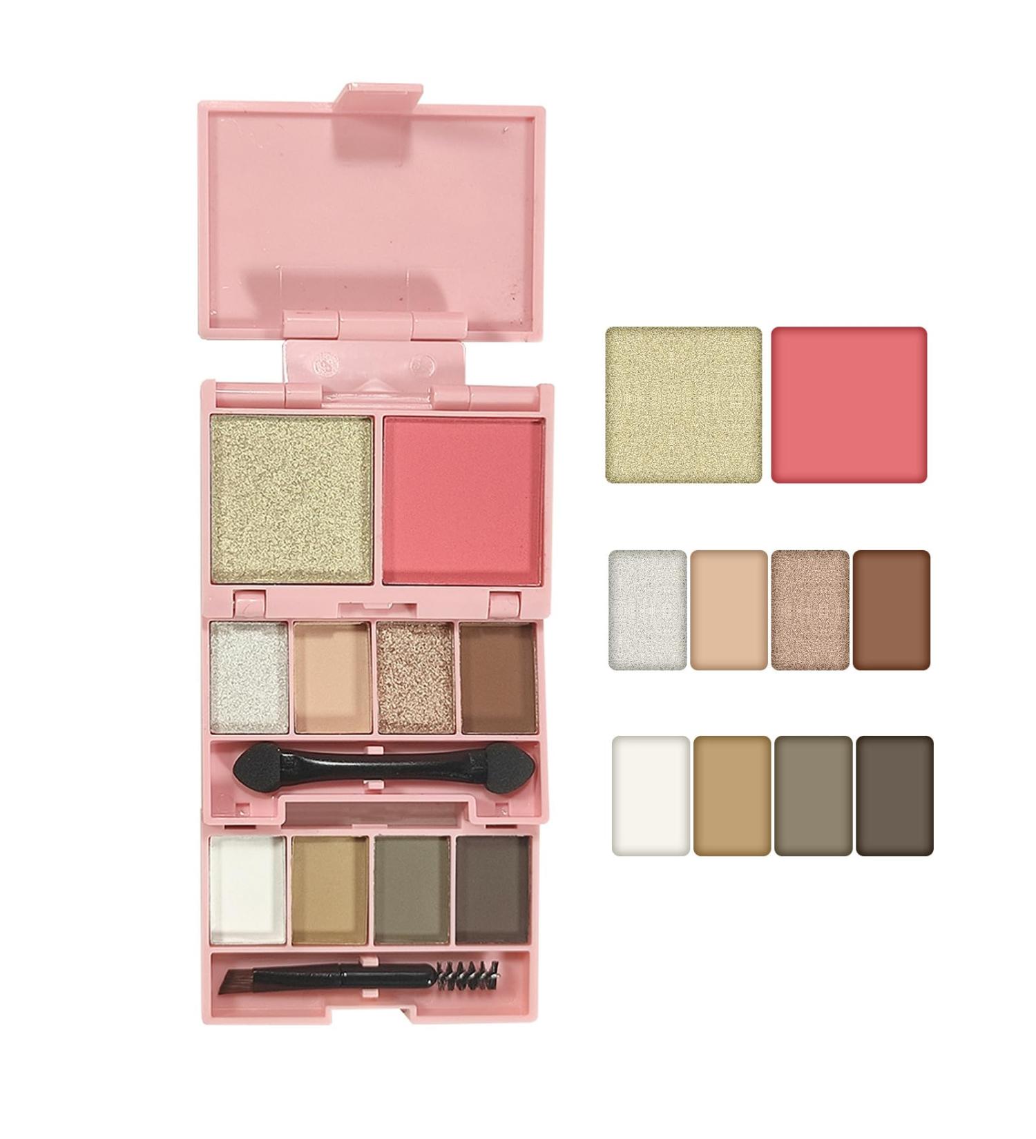 PCC PTYXIS Makeup Palette Combination Disc Eyeshadow Highlight Powder Blusher Shiny and Durable Natural and Colorful Foldable Portable Makeup Makeup Box for Women 2 15g 2 15g Lot de 1 - Buy Online on GoSupps.com