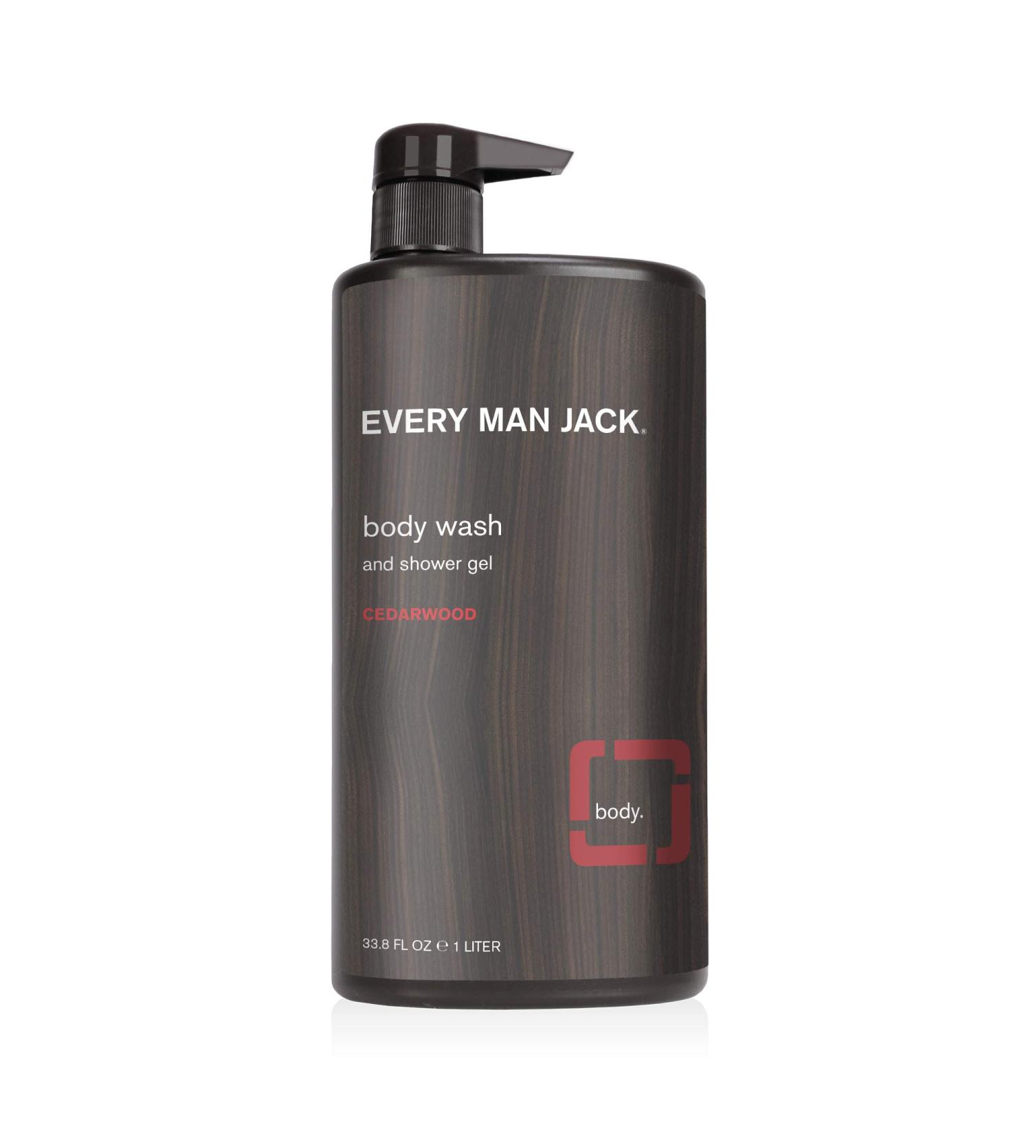 Every Man Jack Cedarwood Body Wash - 33.8 oz | Natural Mens Grooming - Buy Online on GoSupps.com