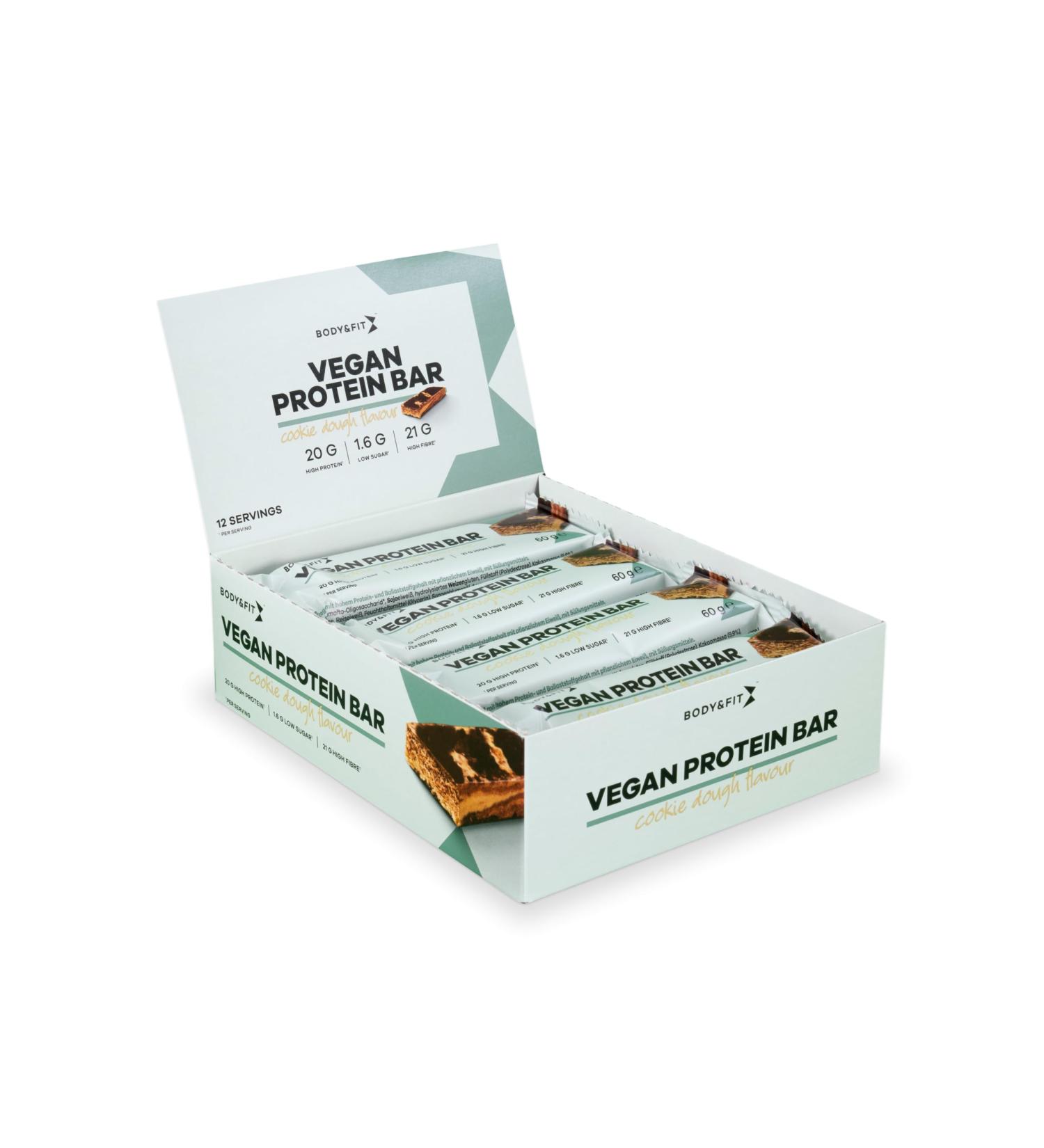 Body Fit Body & Fit Vegan protein bar cookie dough - Buy Online on GoSupps.com