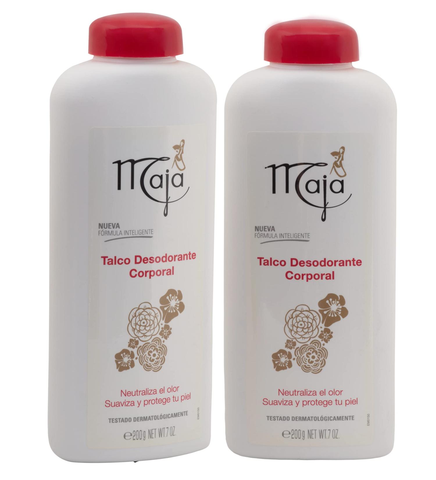 Maja Perfumed Talcum Powder 7 oz 2-Pack - Classic Oriental Scent for Fresh, Silky Skin - Buy Online on GoSupps.com