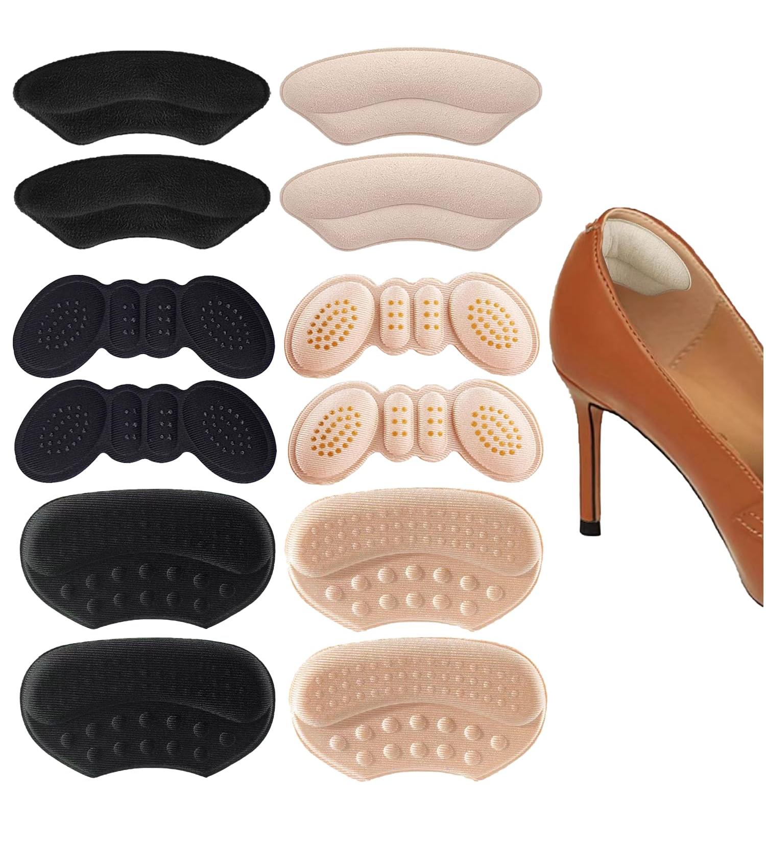 Shop Heel Pads & Inserts for Shoes | Comfort & Fit Solutions for Men & Women - 6 Pairs Beige & Black - Buy Online on GoSupps.com